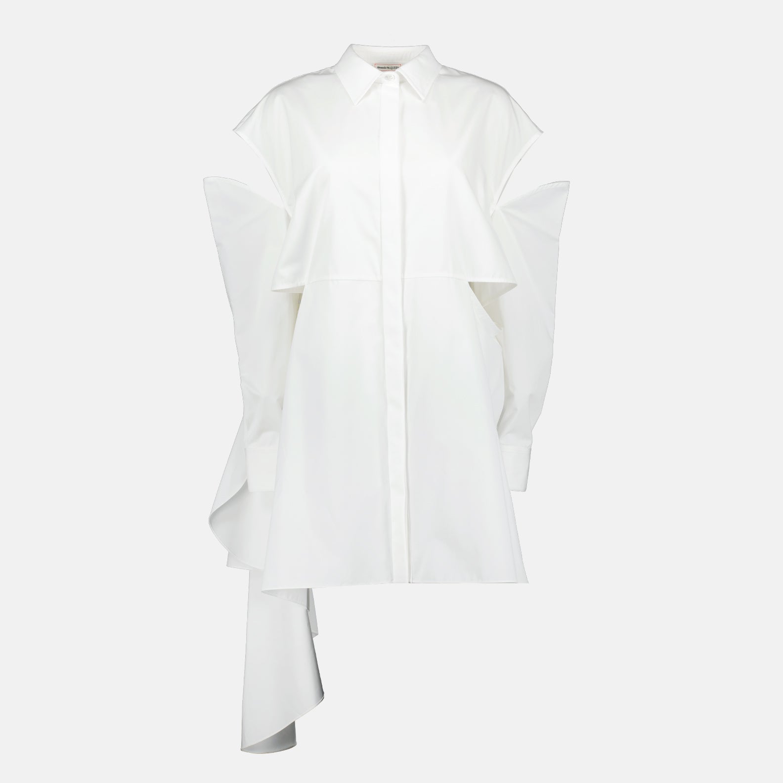 Alexander McQueen Sculptural Ruffle Shirt Dress