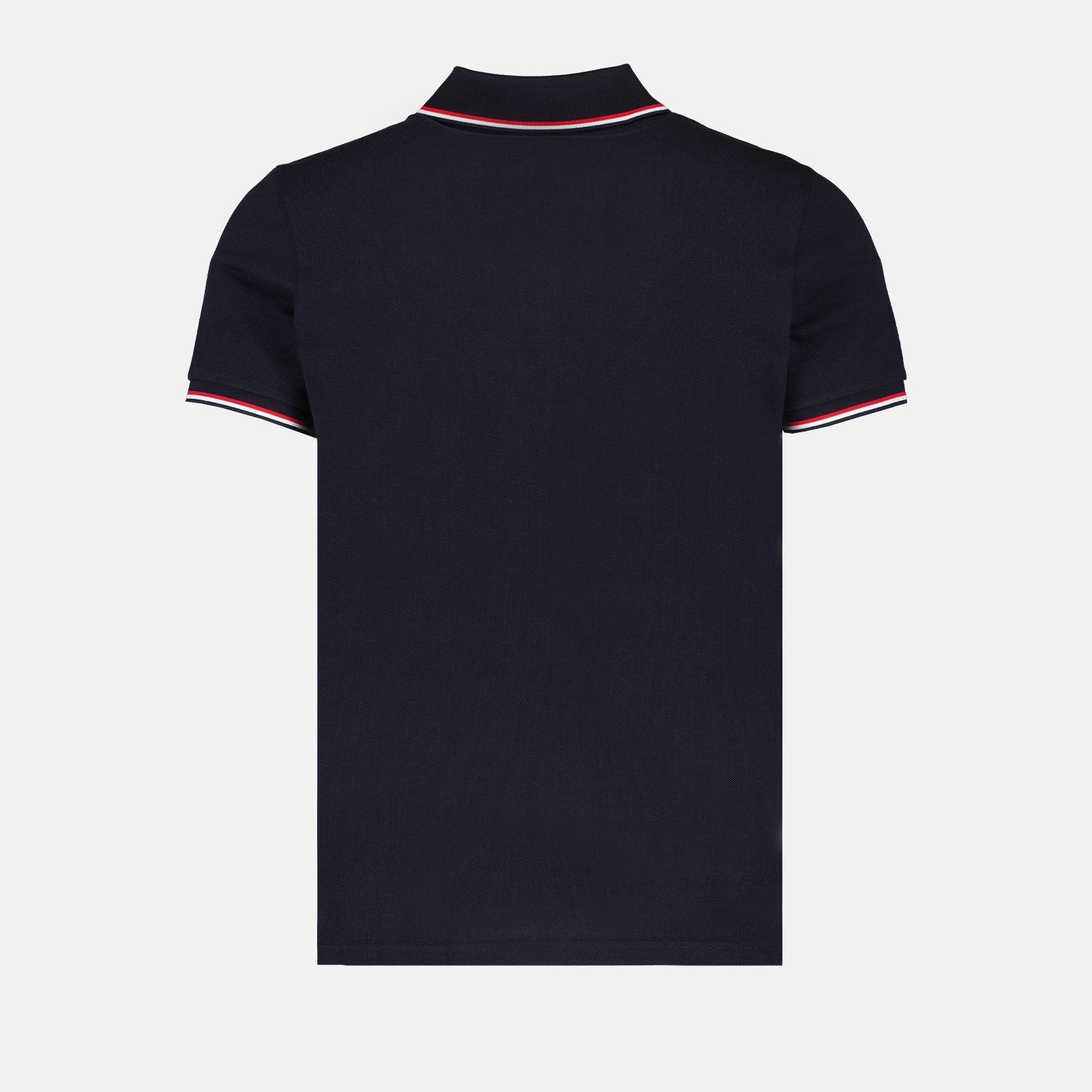 Moncler Moncler Navy Polo Shirt with Signature Tricolor Trim - image 4