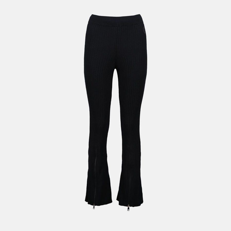 Moncler Ribbed Knit Flared Pants