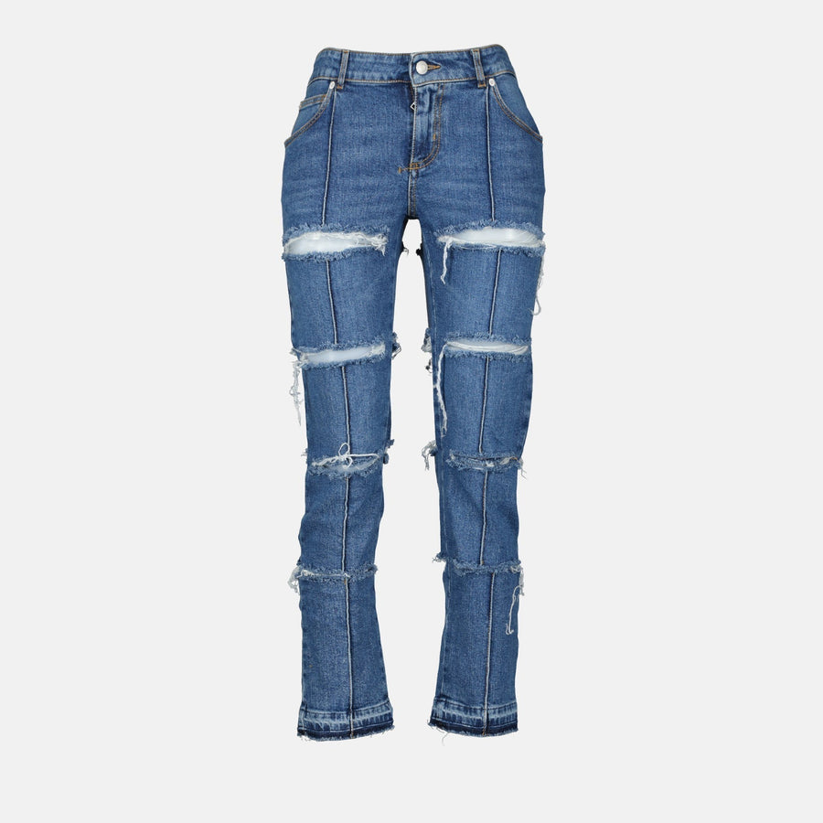 Alexander McQueen Patchwork Skinny Jeans