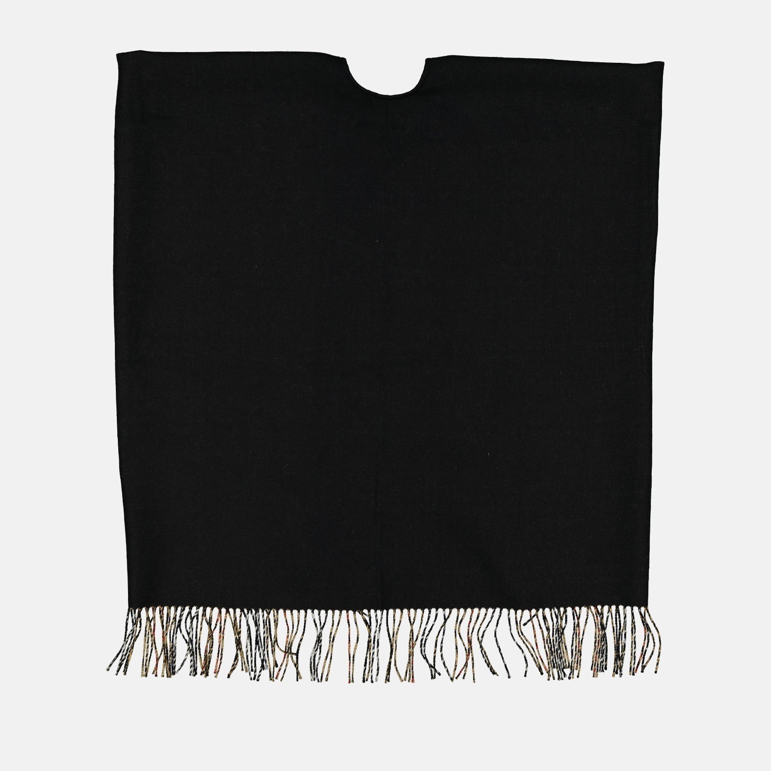 Burberry Black Wool Poncho - image 4