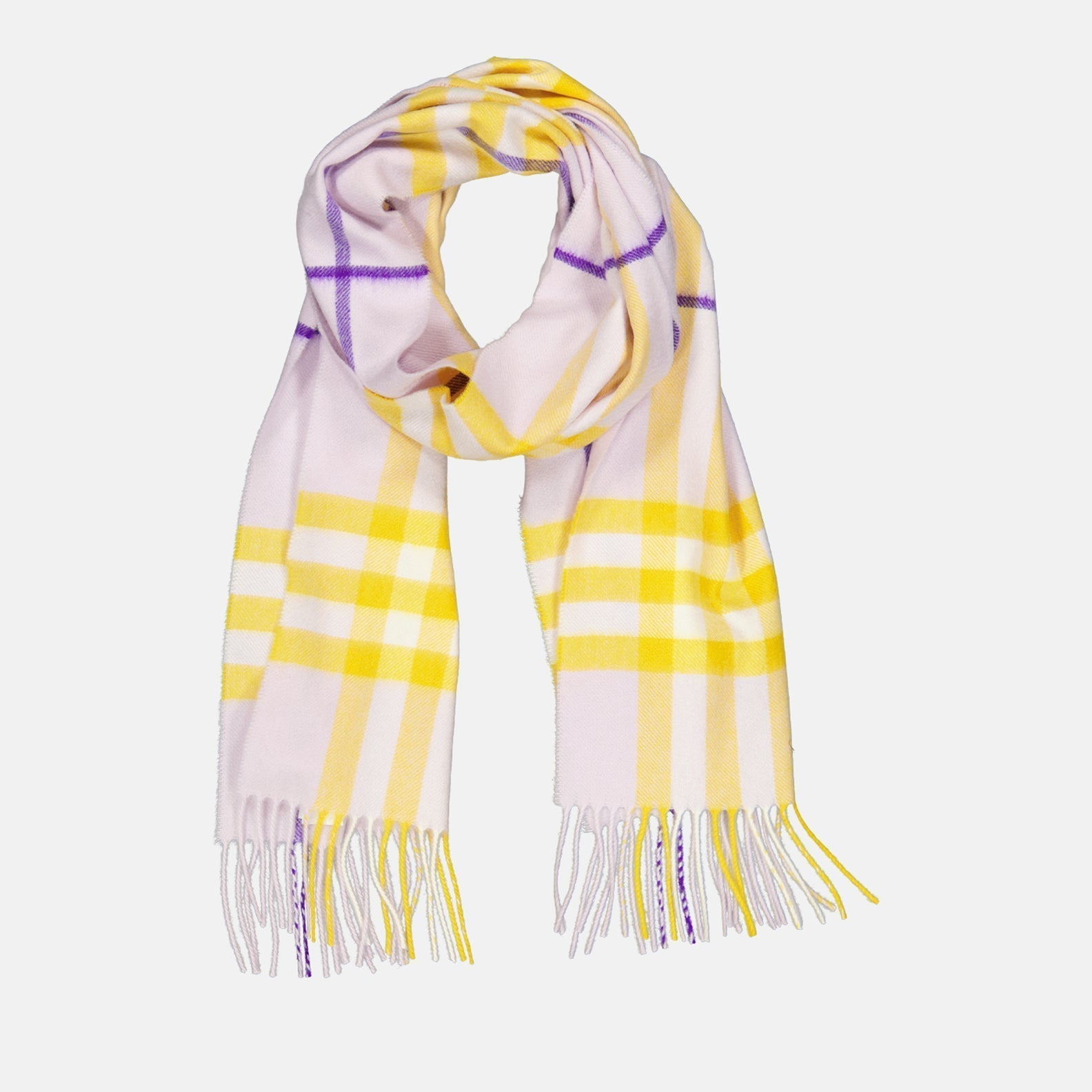 Burberry Check Cashmere Scarf - image 3