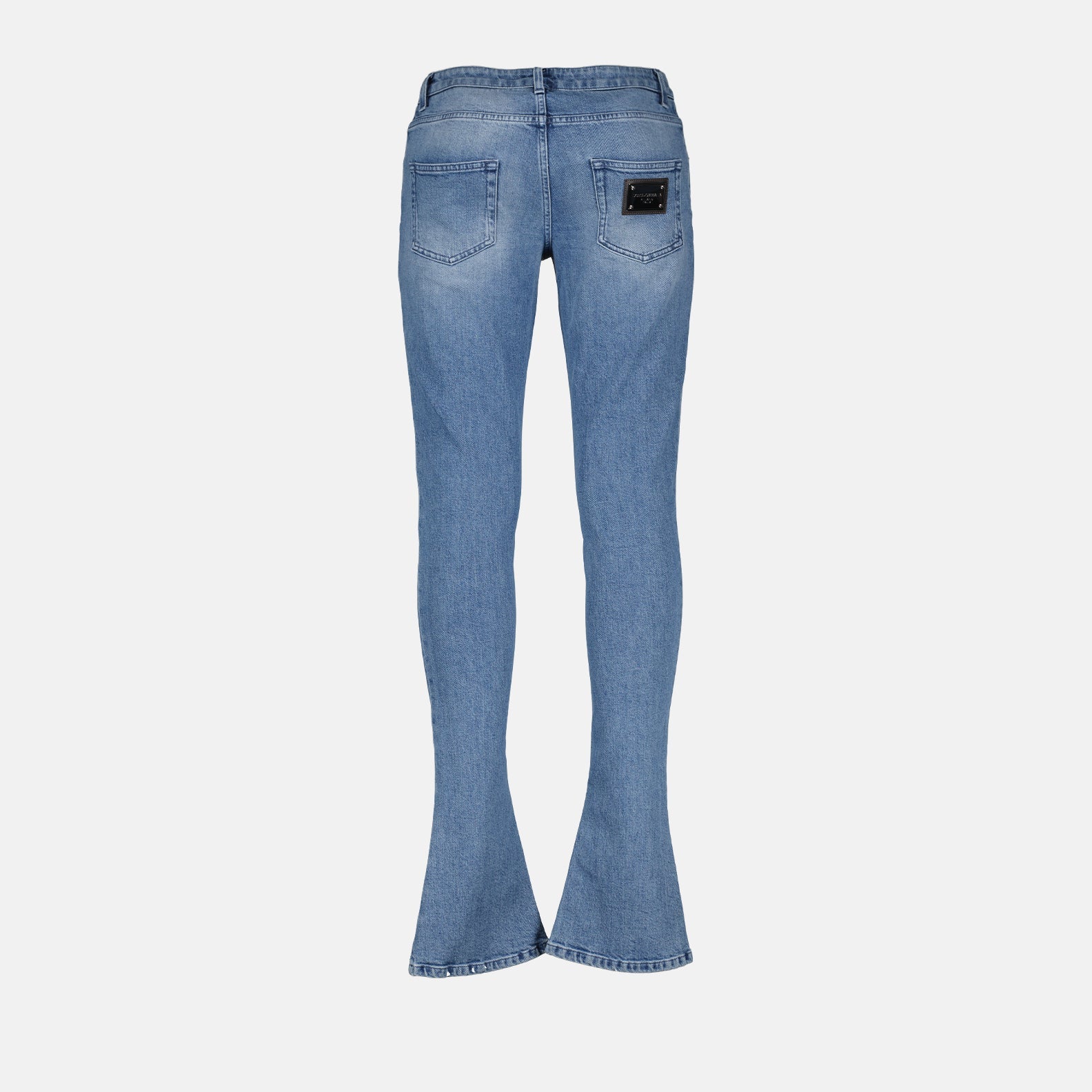 Dolce & Gabbana Flared Light Wash Denim Jeans - image 4