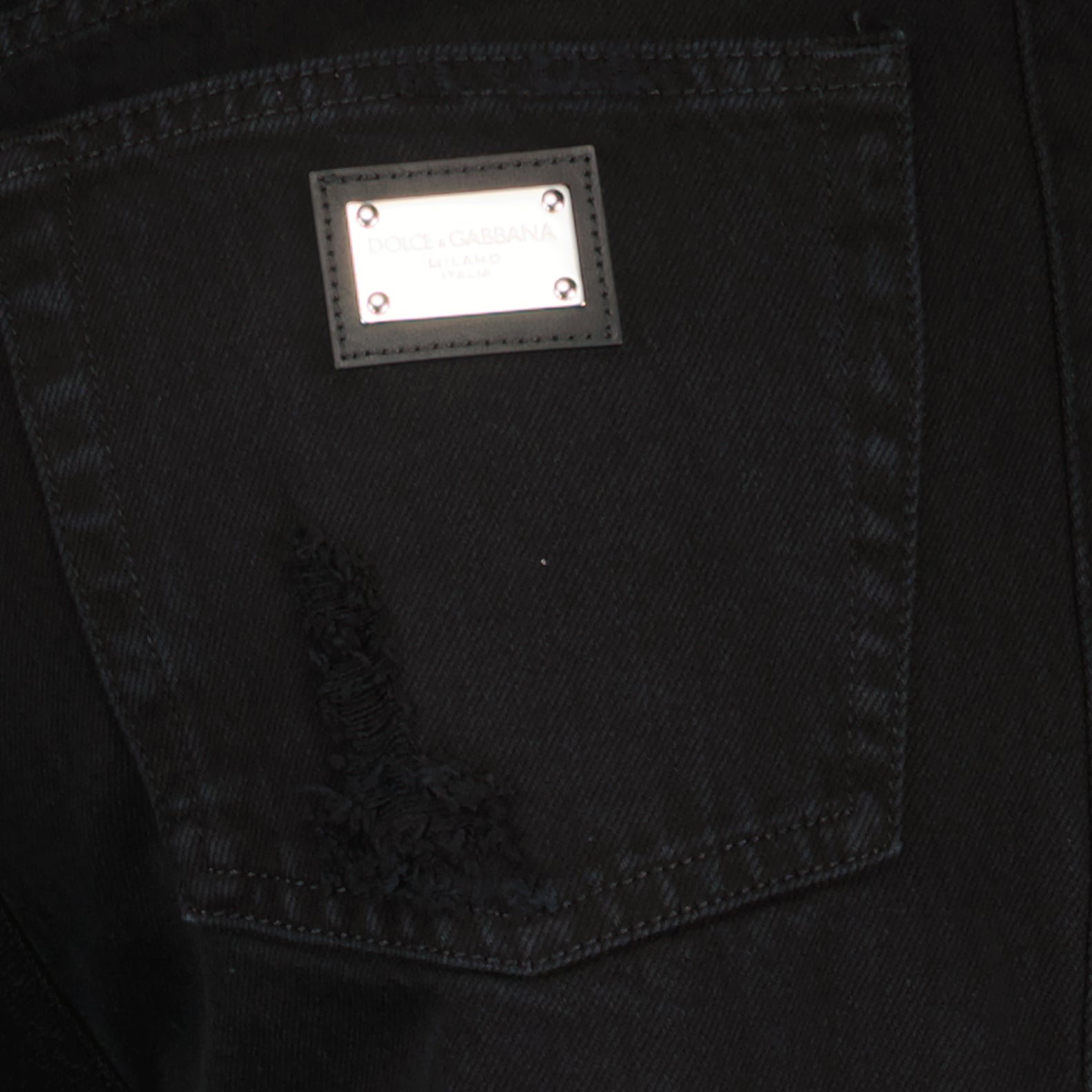 Dolce & Gabbana Distressed Black Slim-Fit Jeans - image 8
