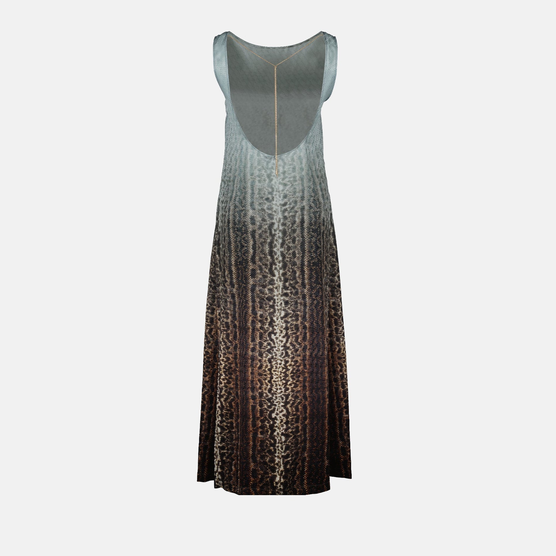 Fendi Gradient Animal-Print Maxi Dress - image 4