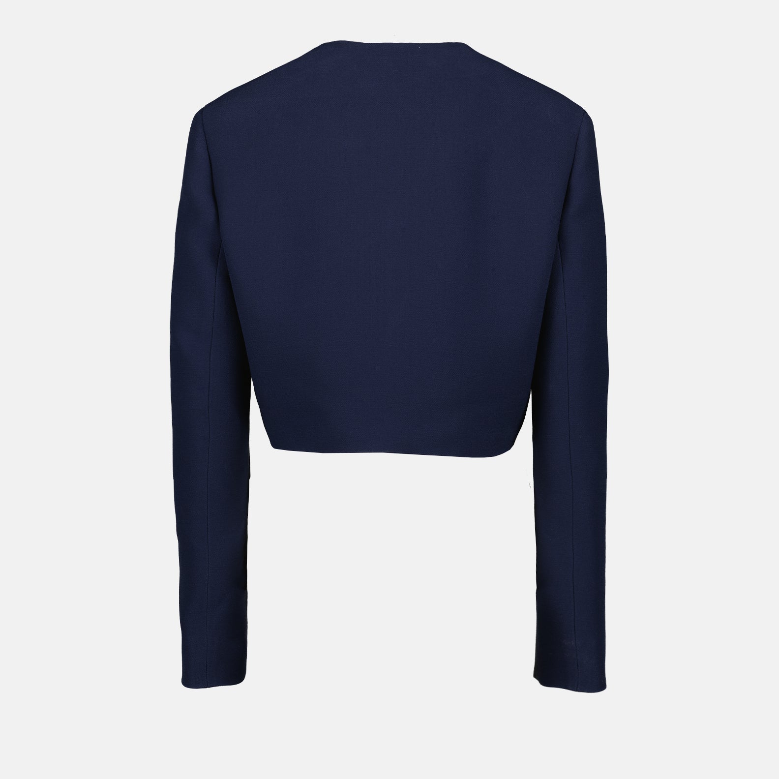 Prada Cropped Structured Jacket with Gold Buttons - image 4