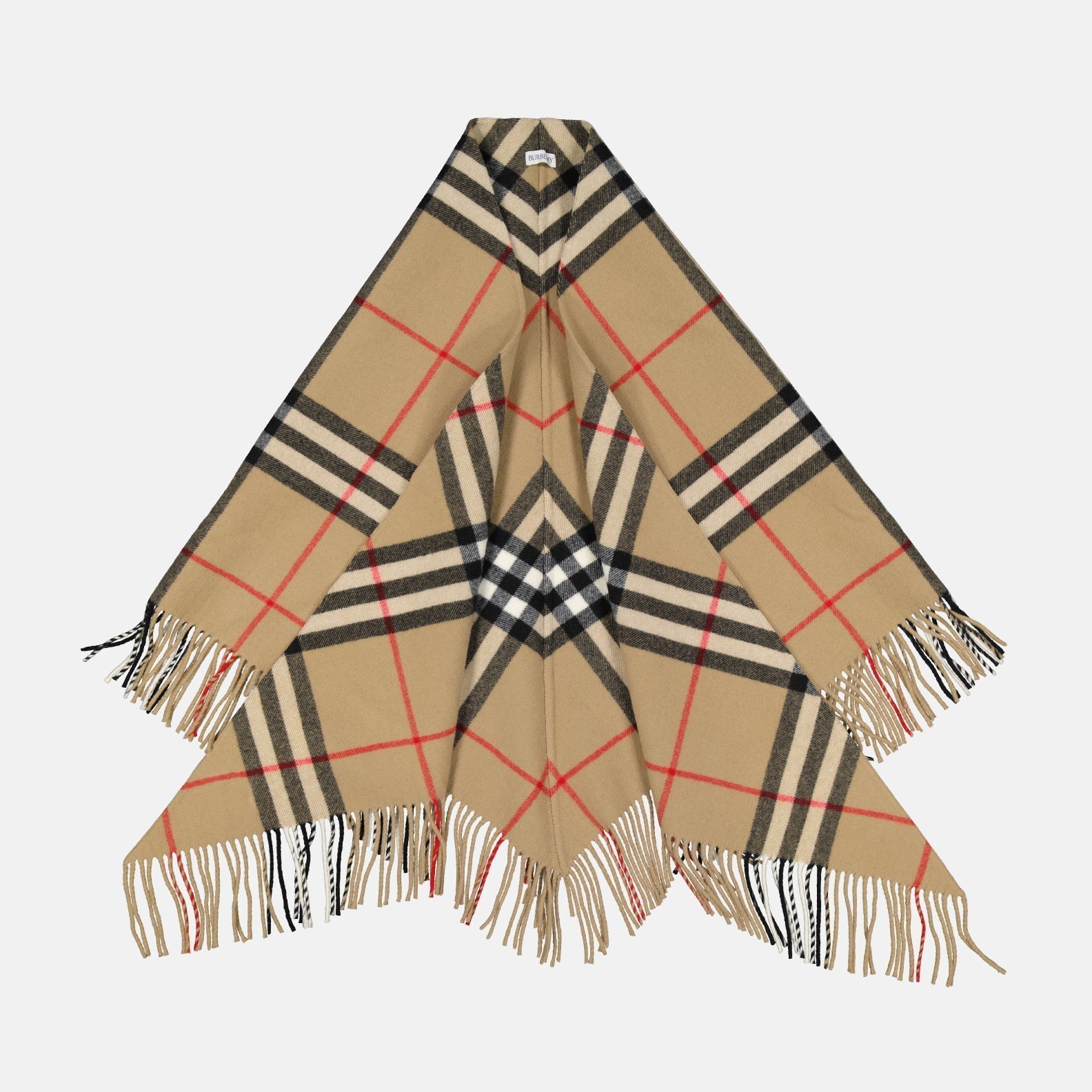 Burberry Checked Poncho