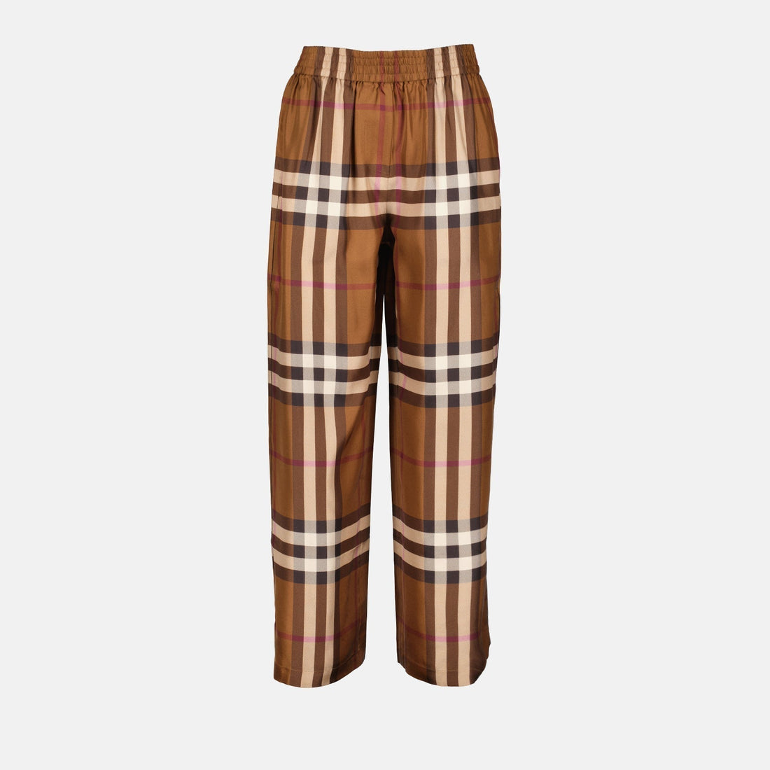 Check Wide-Leg Trousers