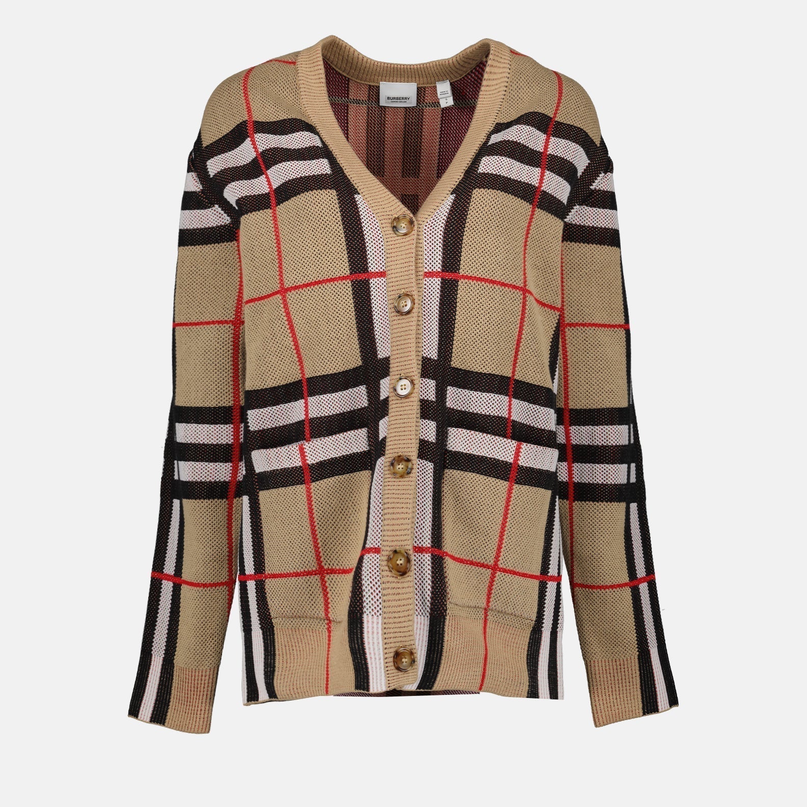 Burberry Checked Cardigan