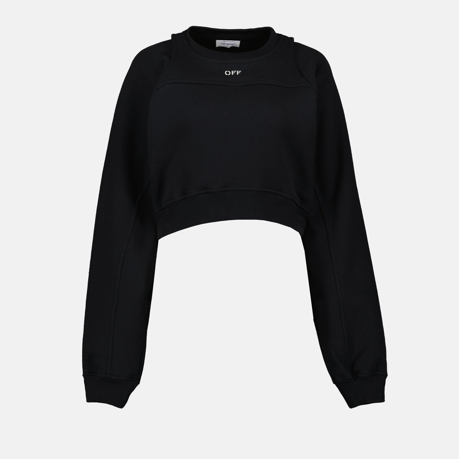 Off-White Cropped Sweatshirt