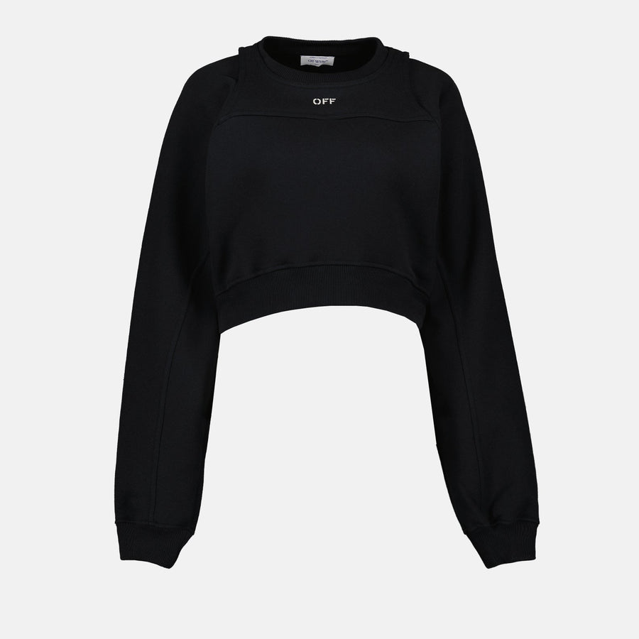 Off-White Cropped Sweatshirt
