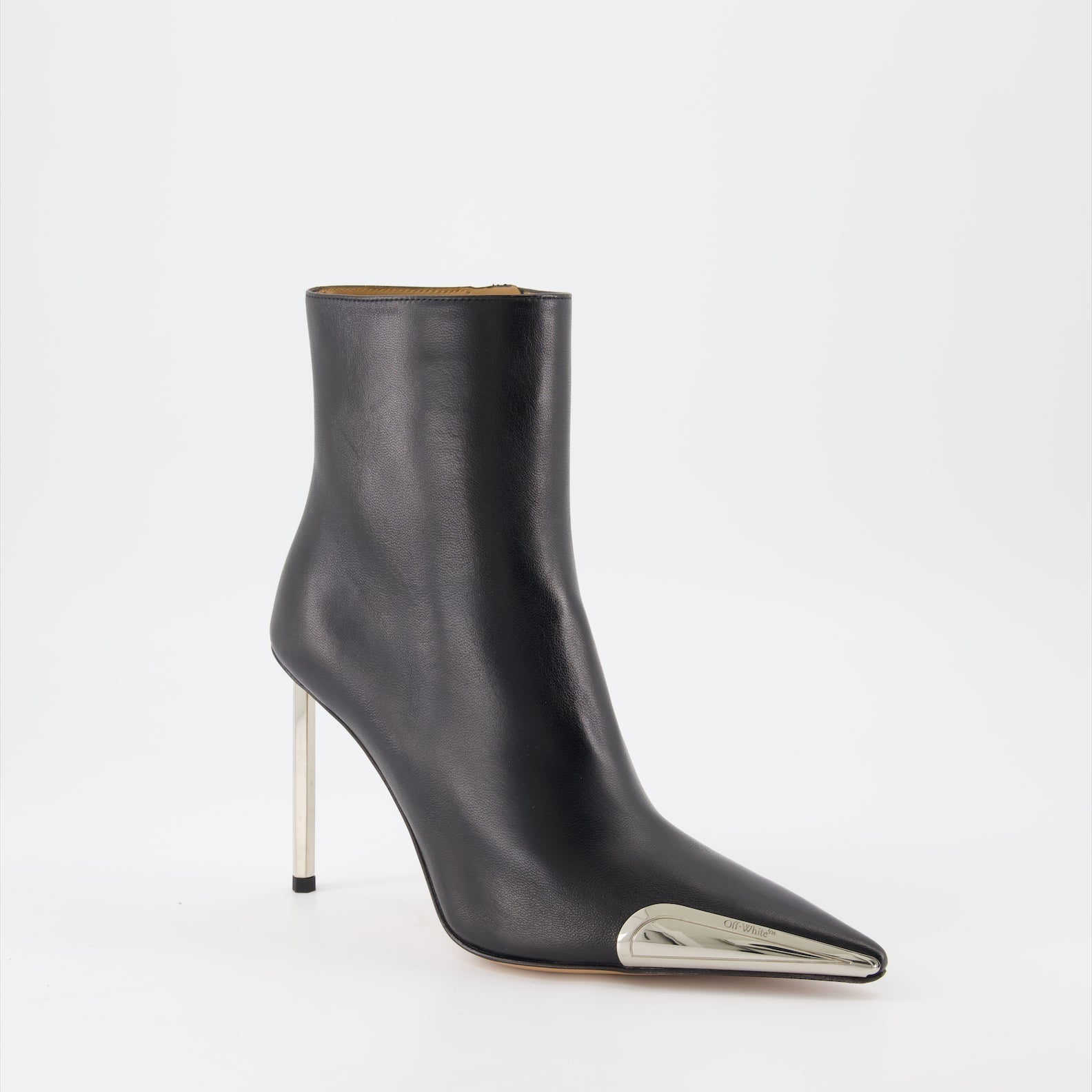 Off-White Pointed-Toe Ankle Boots - image 2
