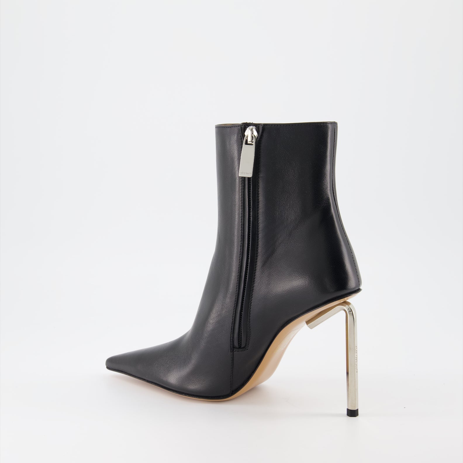 Off-White Pointed-Toe Ankle Boots - image 3