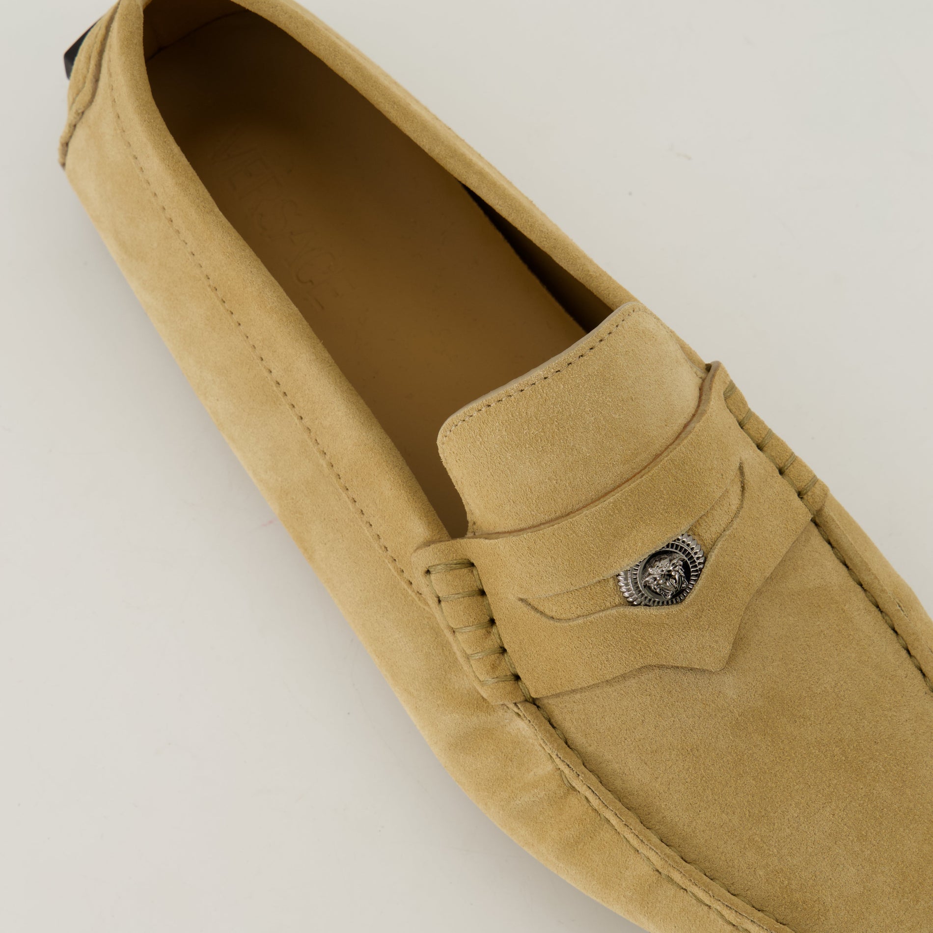 Versace Suede Loafers - image 6