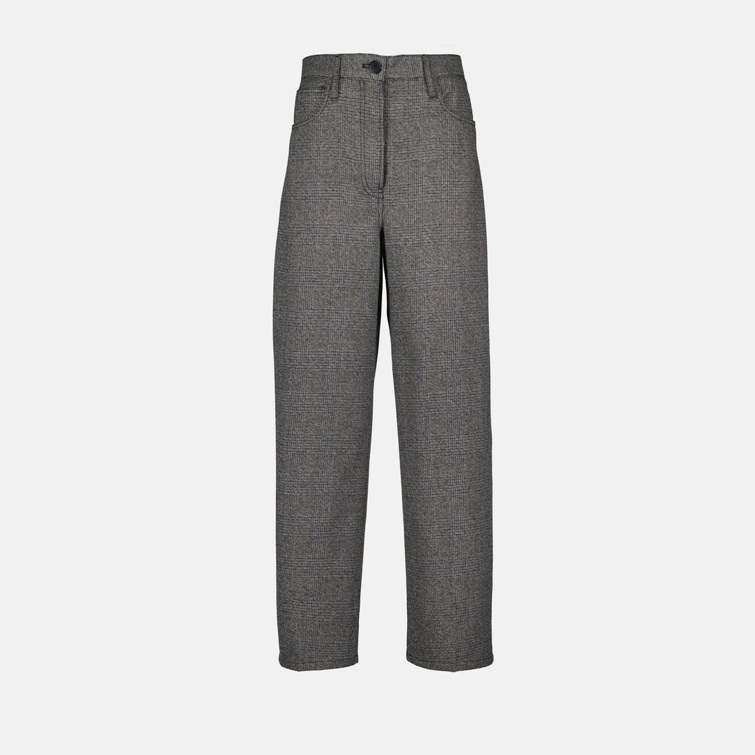 Relaxed Tailored Straight-Leg Trousers