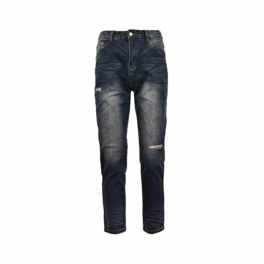 Dior Distressed Dark-Wash Slim-Fit Denim Jeans