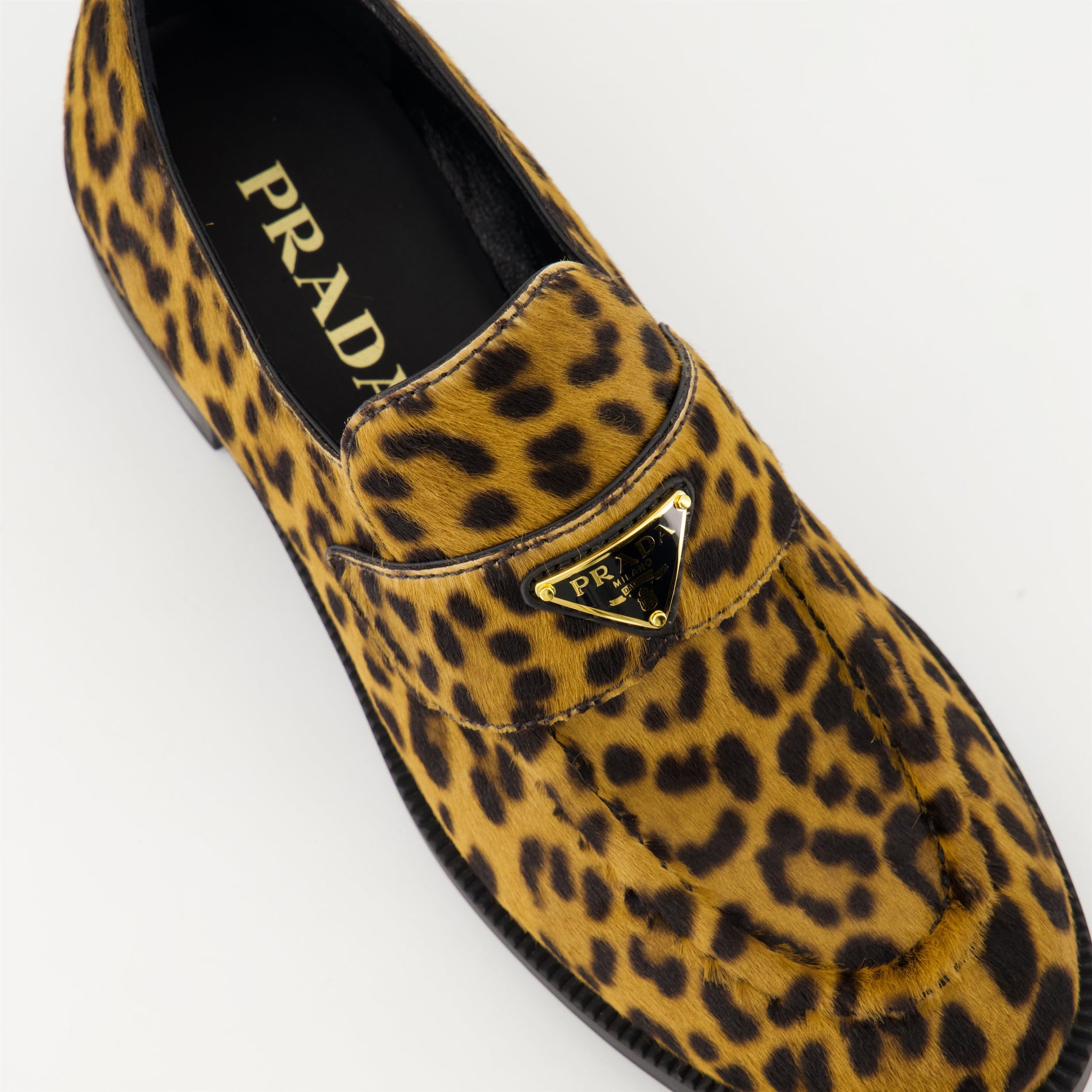 Prada Leopard Haircalf Loafers - image 5