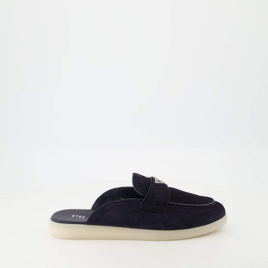 Prada Suede Leather Mules