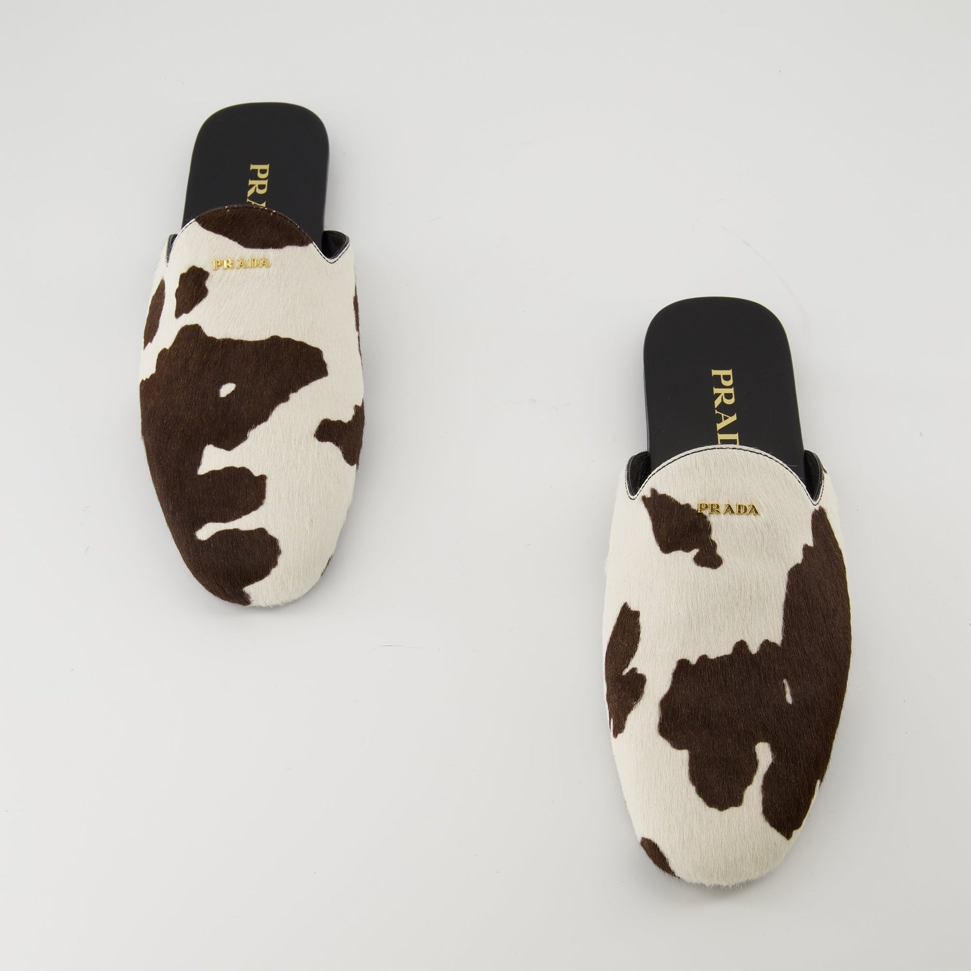 Prada Cow Print Calf Hair Mule Flats - image 6