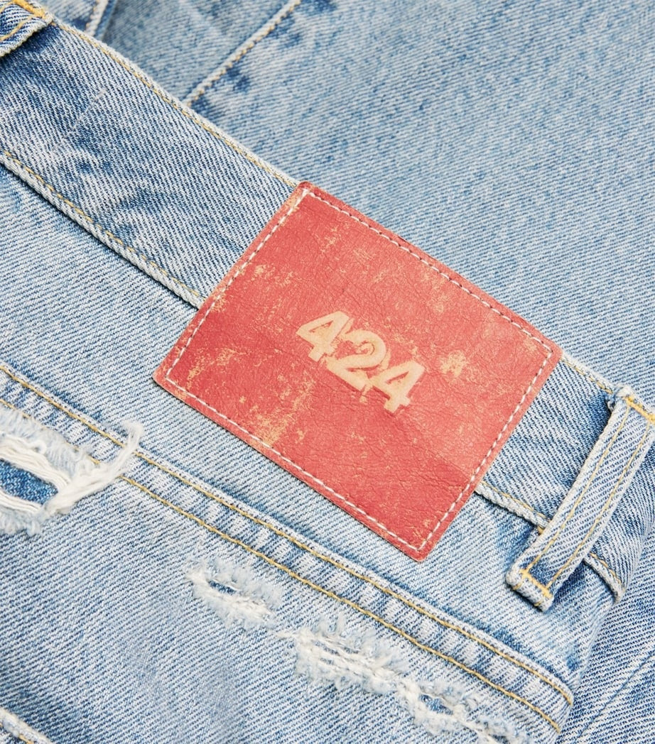 424 424 Distressed Loose-Fit Denim Jeans – Vintage Skate Aesthetic - image 5