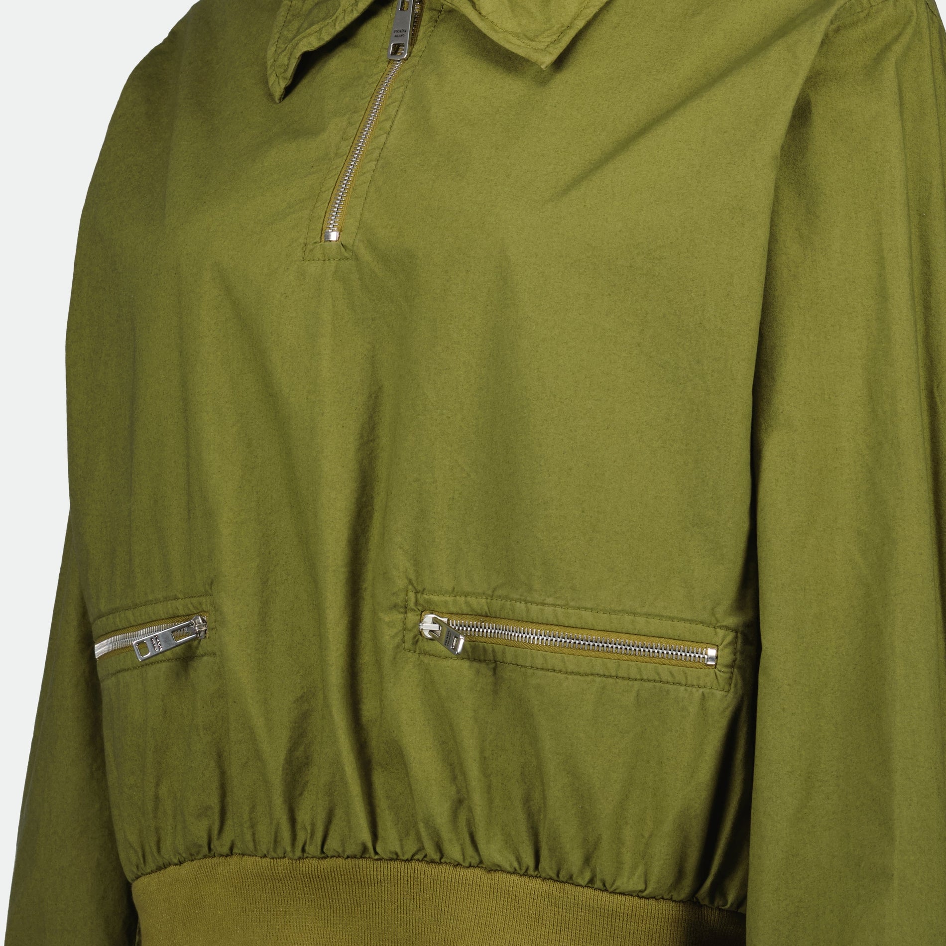 Prada Cropped Zip-Pocket Jacket - image 8