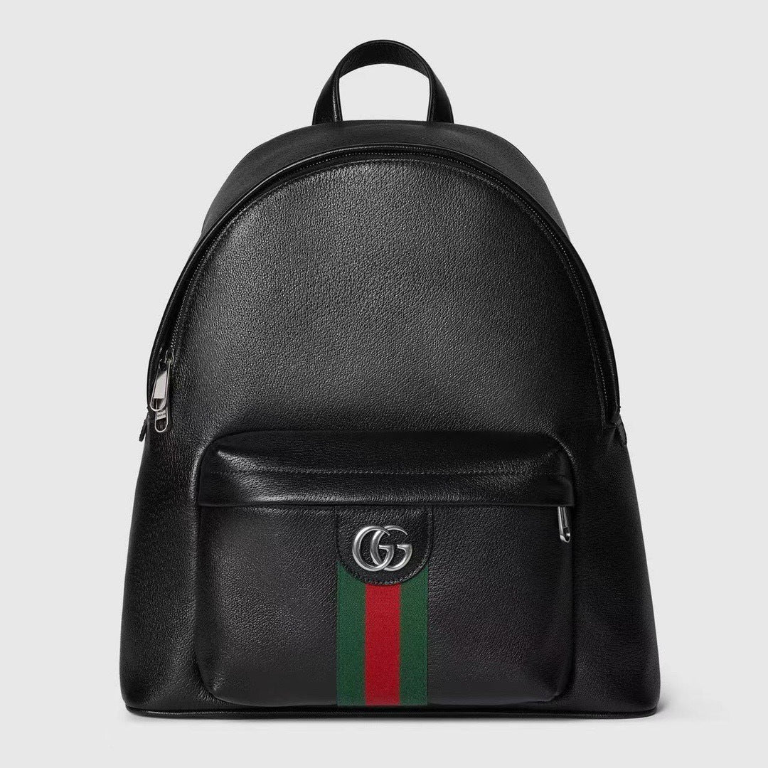 Black Leather Backpack