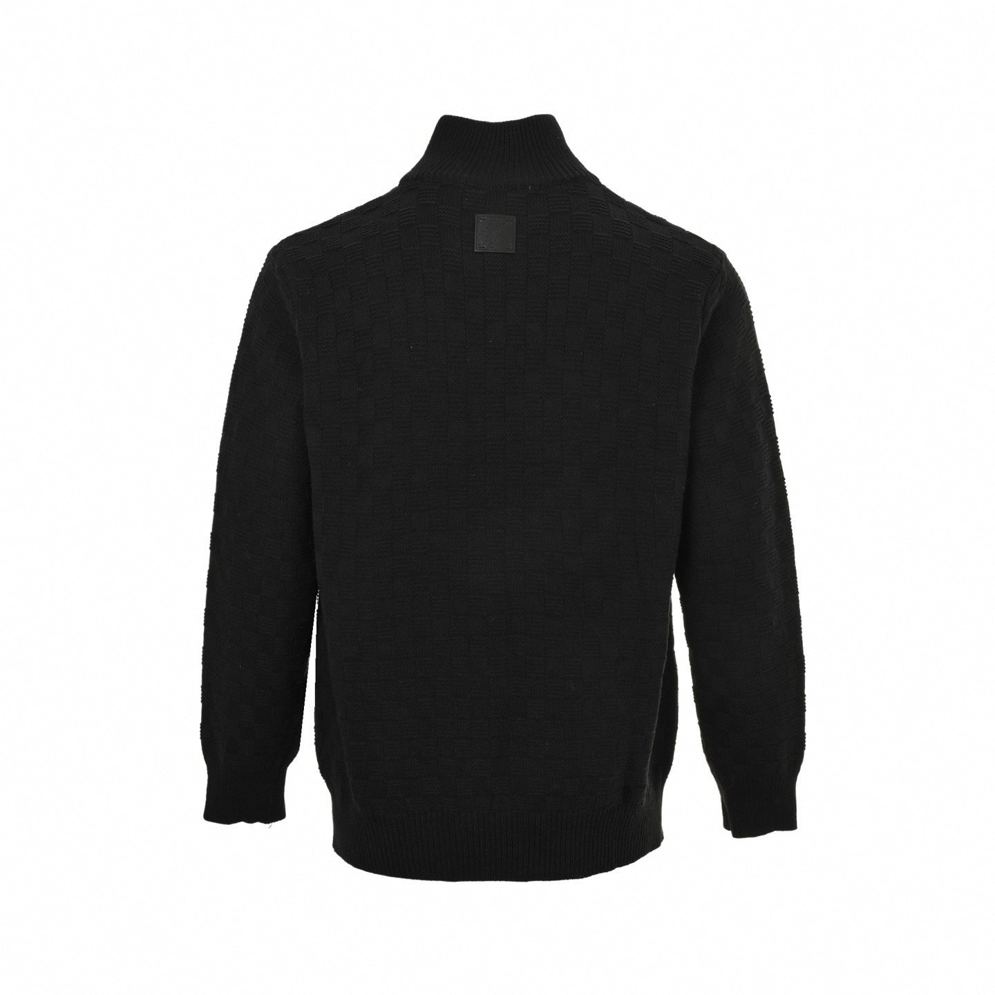 Louis Vuitton Damier Check Half-Zip Stand-Collar Knit Sweater - image 2