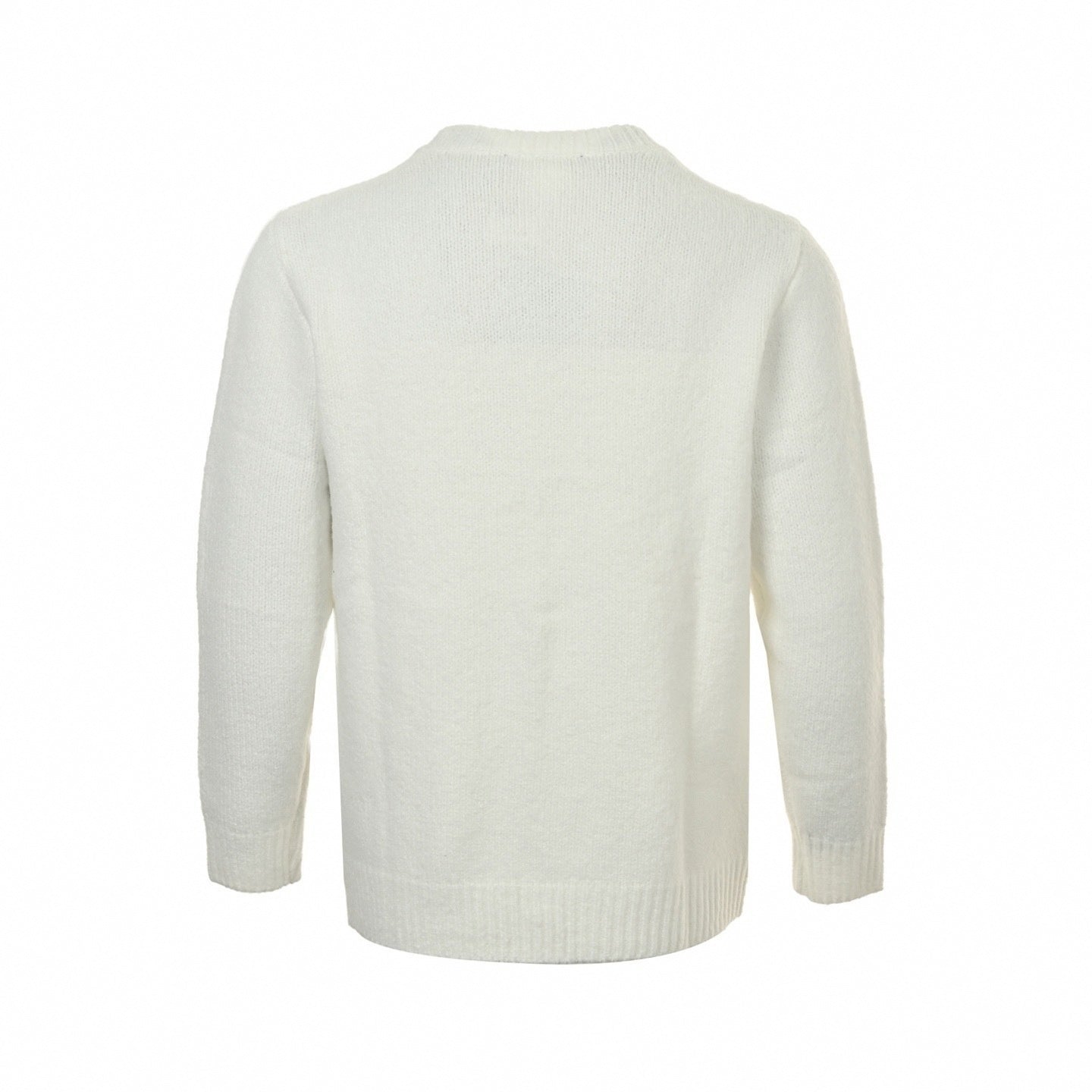 Louis Vuitton Pearl-Embellished Crown Motif Wool Knit Sweater – Ivory White - image 2