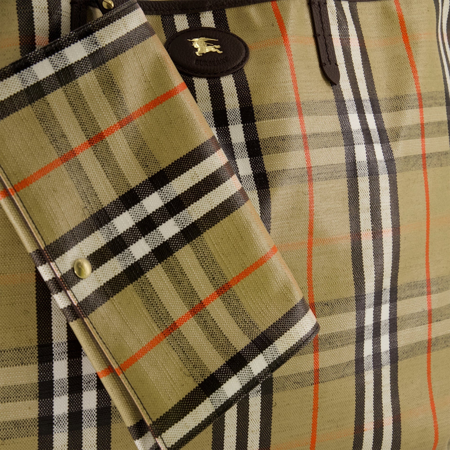 Burberry Check Coated Canvas Tote Bag - image 3