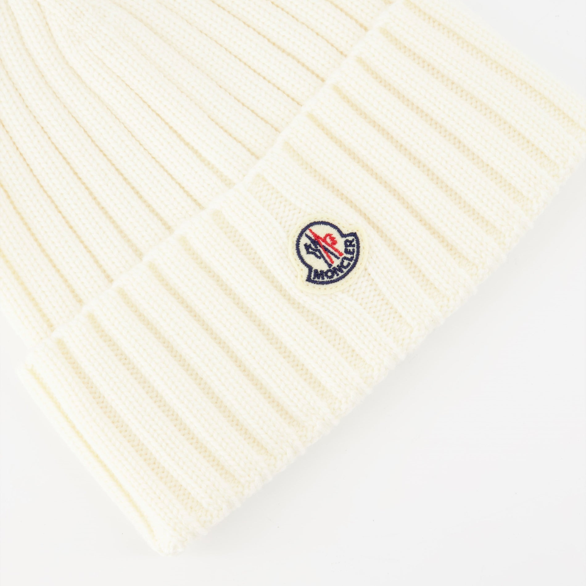 Moncler Ribbed Knit Beanie with Logo - image 3