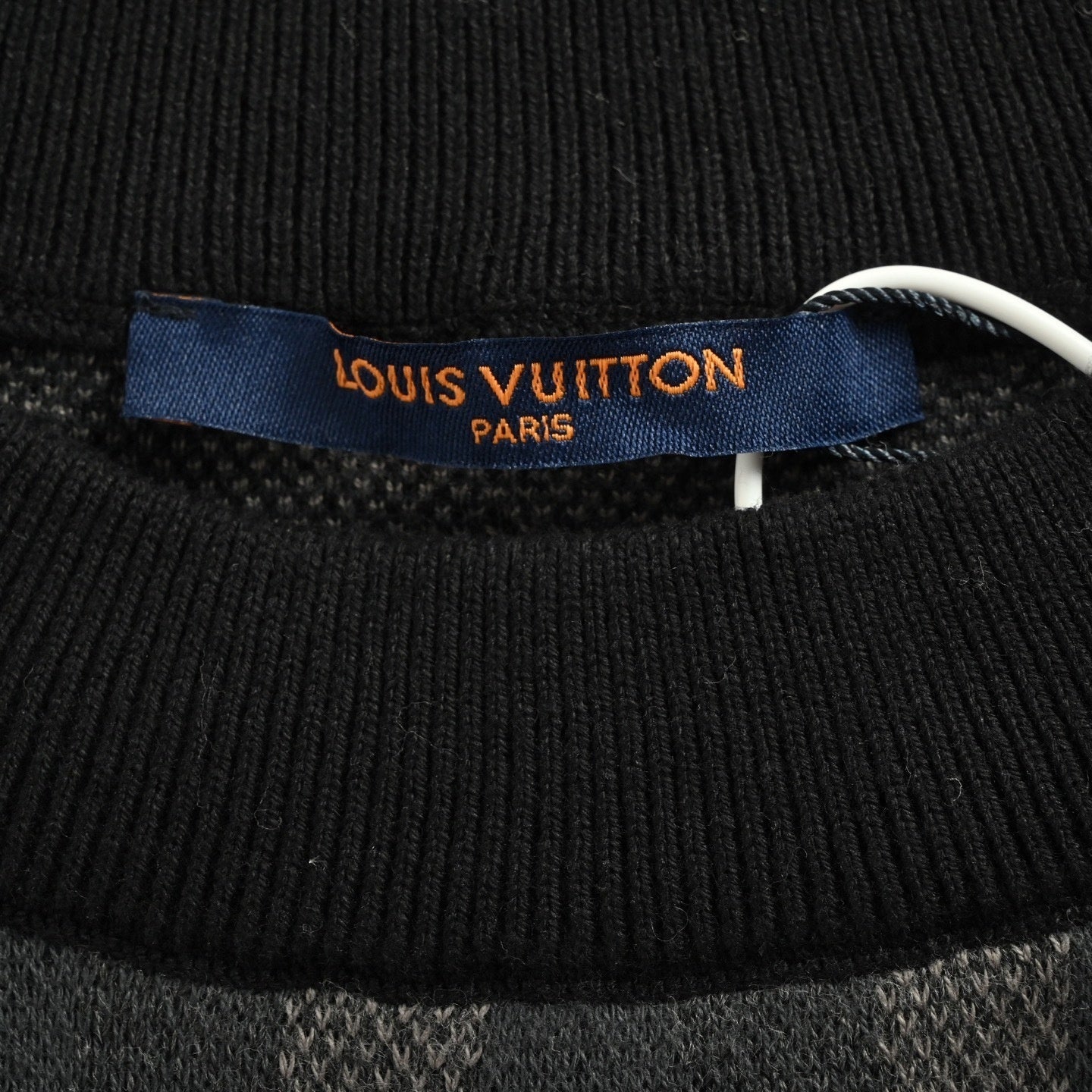 Louis Vuitton LV Pixelated Knit Crewneck Sweater – Black & Grey - image 7