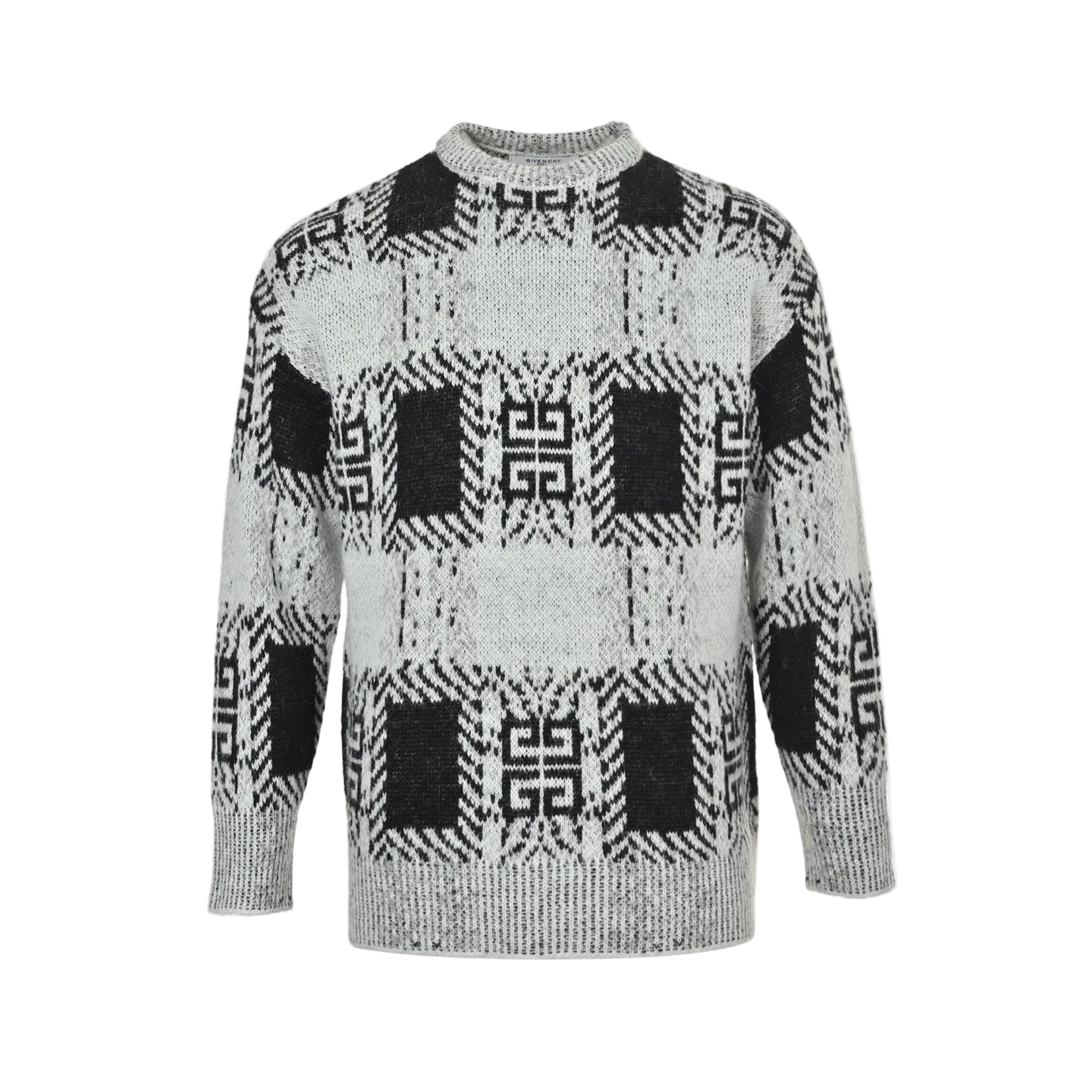 Givenchy Mohair Jacquard Knit Sweater