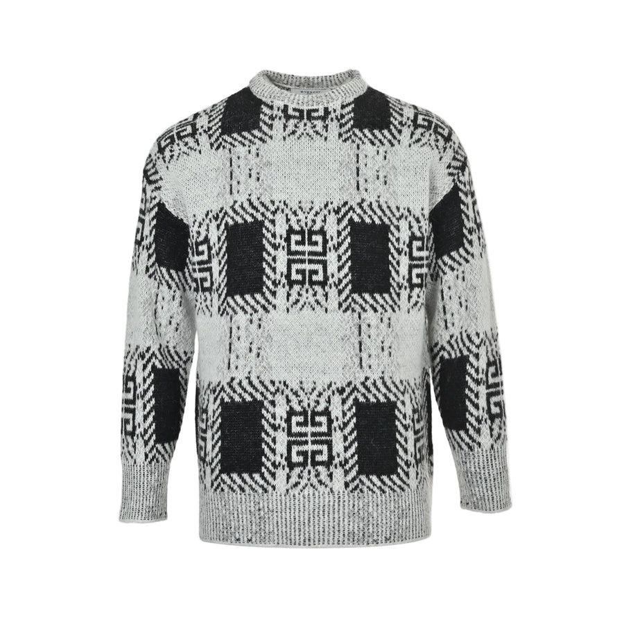 Givenchy Mohair Jacquard Knit Sweater