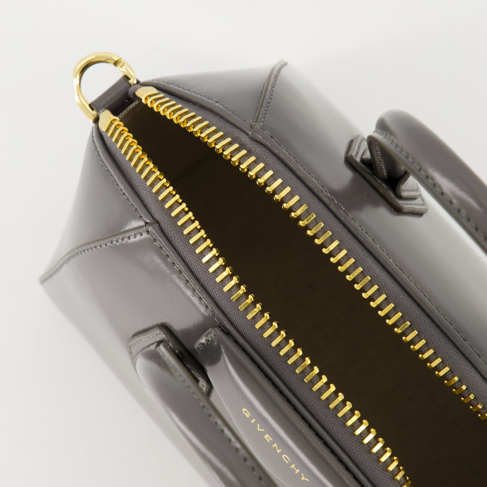 Givenchy Grey Leather Antigona Mini Top Handle Bag - image 4