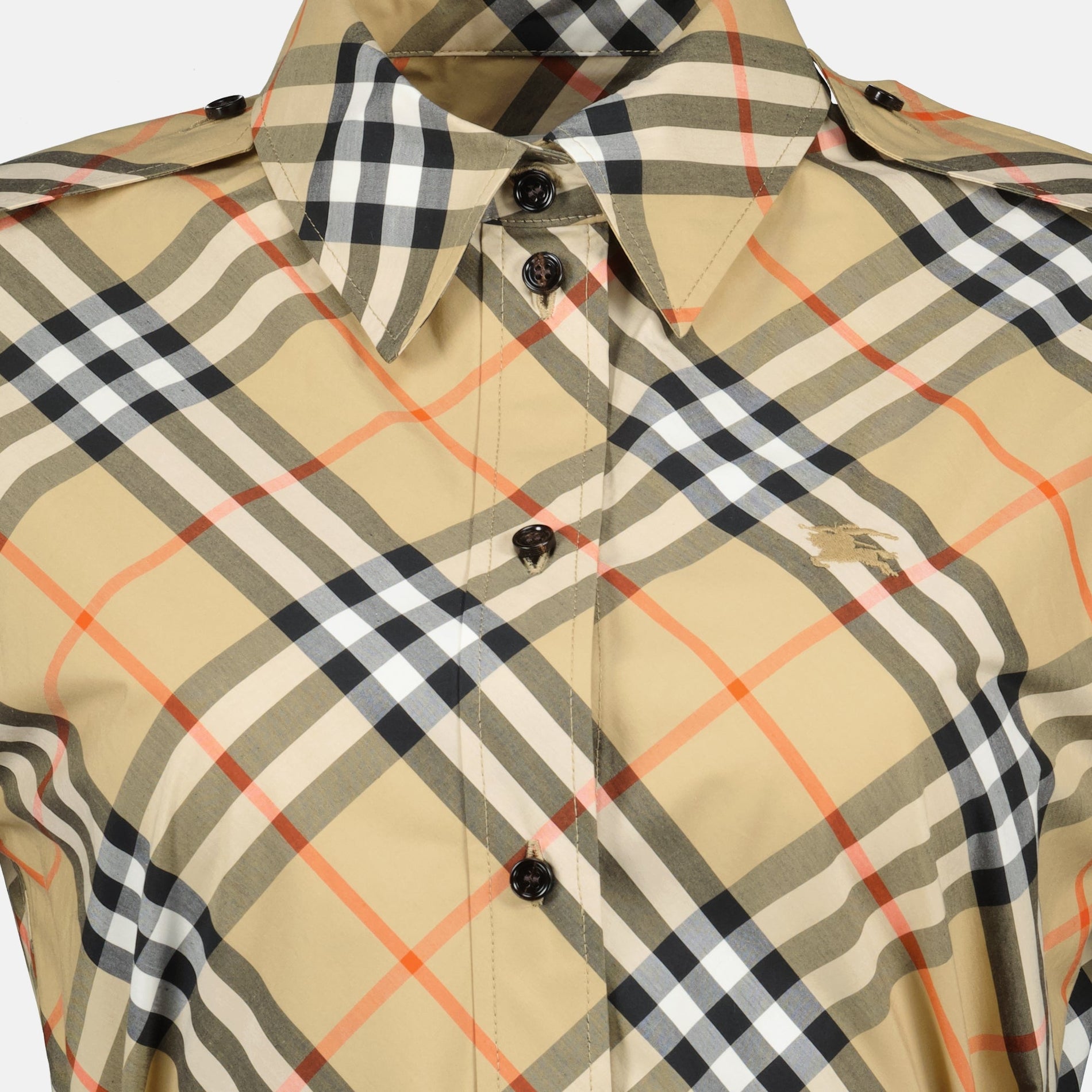 Burberry Short Sleeve Icon Check Belted Shirt Dress - image 6