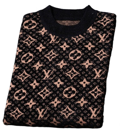 Louis Vuitton LV Brown Monogram Knit Sweater - image 4