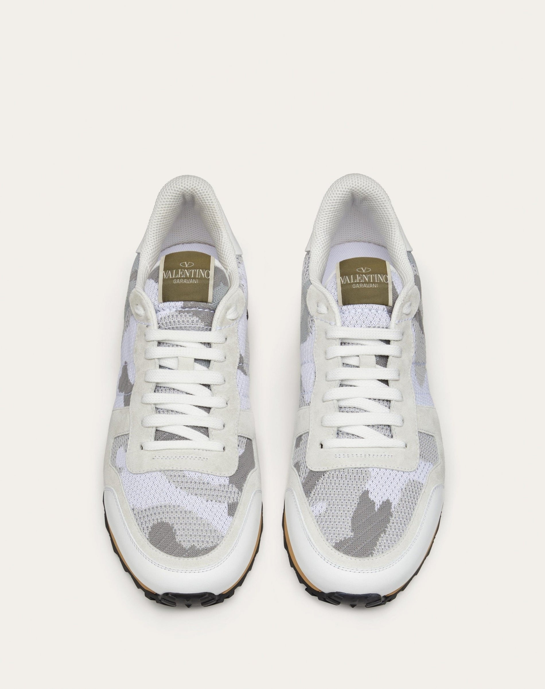 Valentino Garavani Mesh Fabric Camouflage Rockrunner Sneaker - image 3