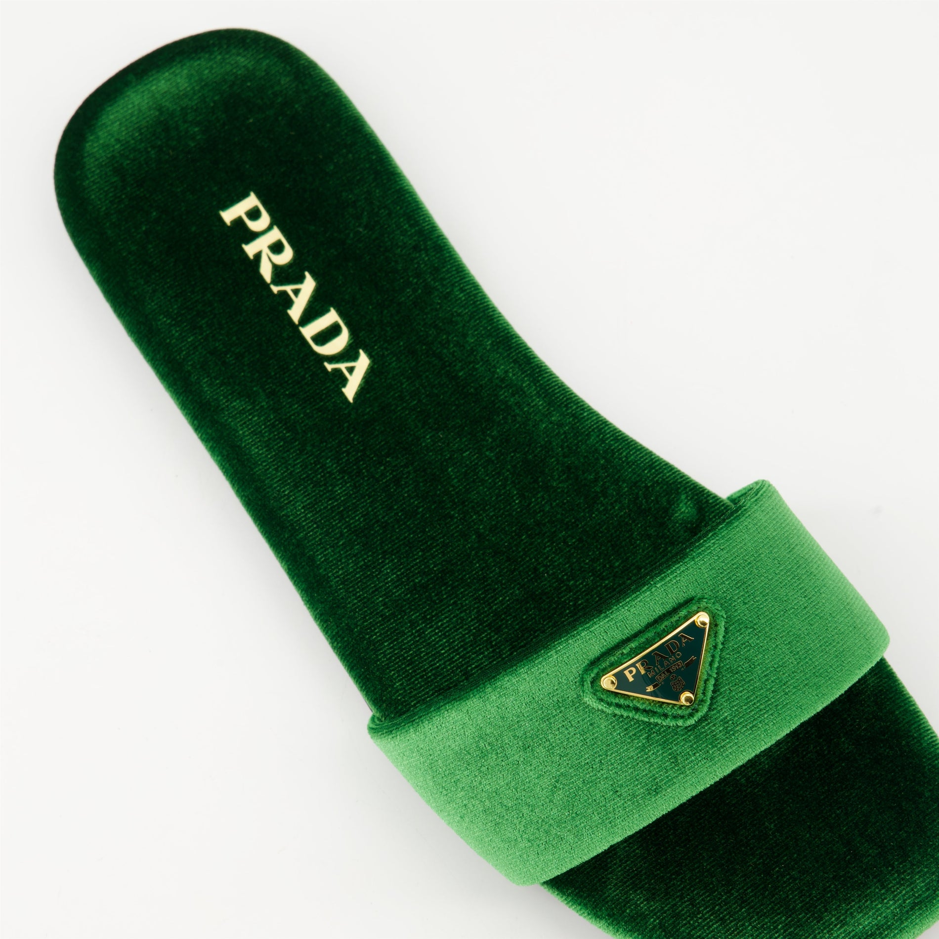 Prada Velvet Logo Slides - image 5