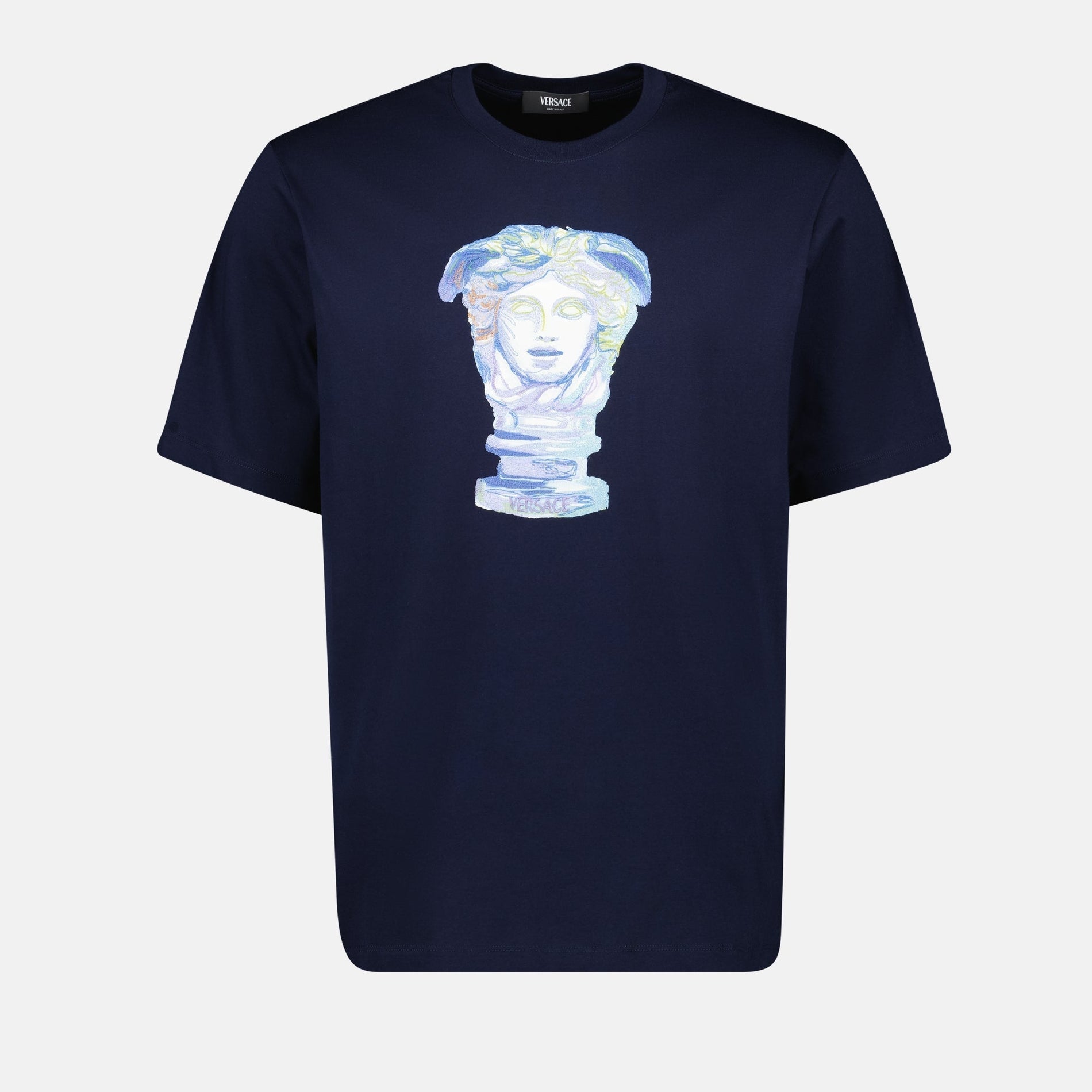 Versace Medusa Gallery Navy Blue T-Shirt