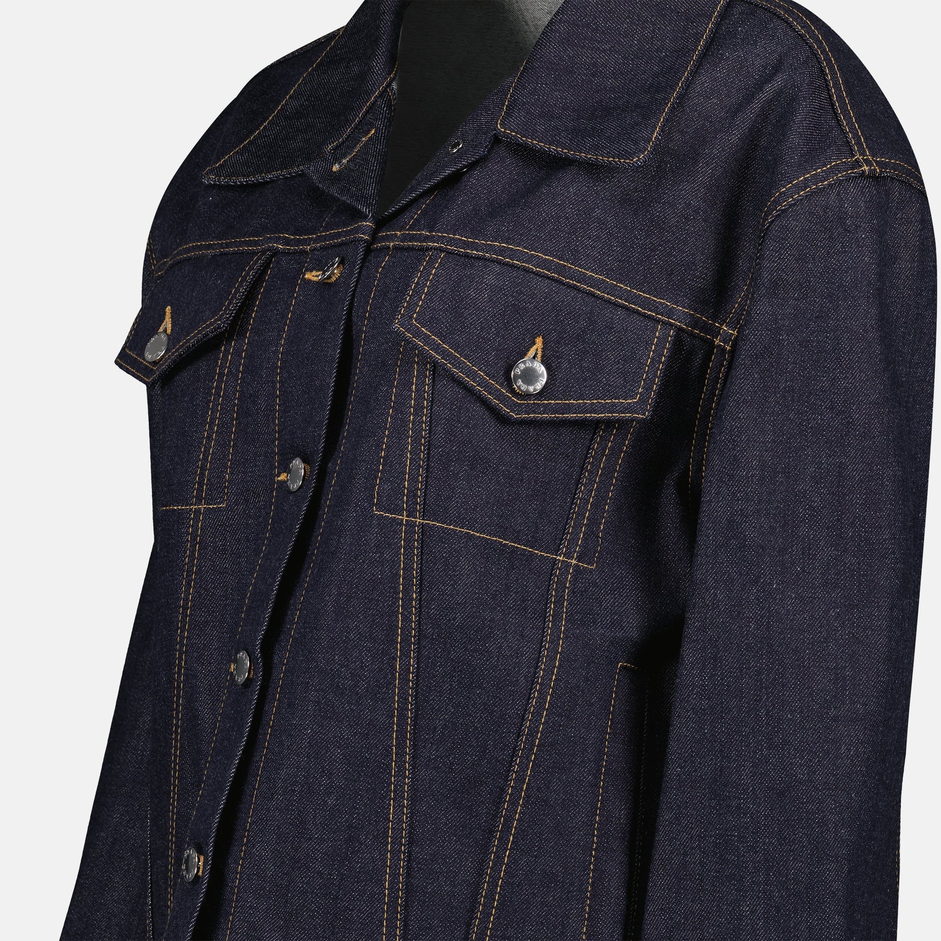 Prada Classic Dark Denim Jacket - image 5