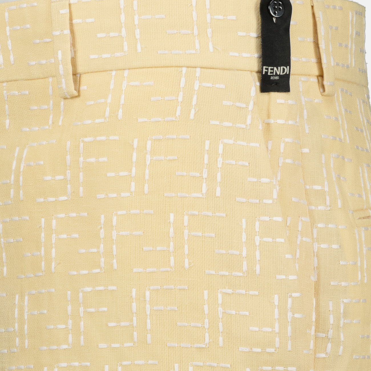 Fendi Linen Shorts - image 4
