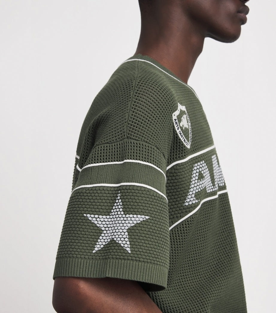 Amiri Technical Knitted Logo Oversized T-Shirt - image 5