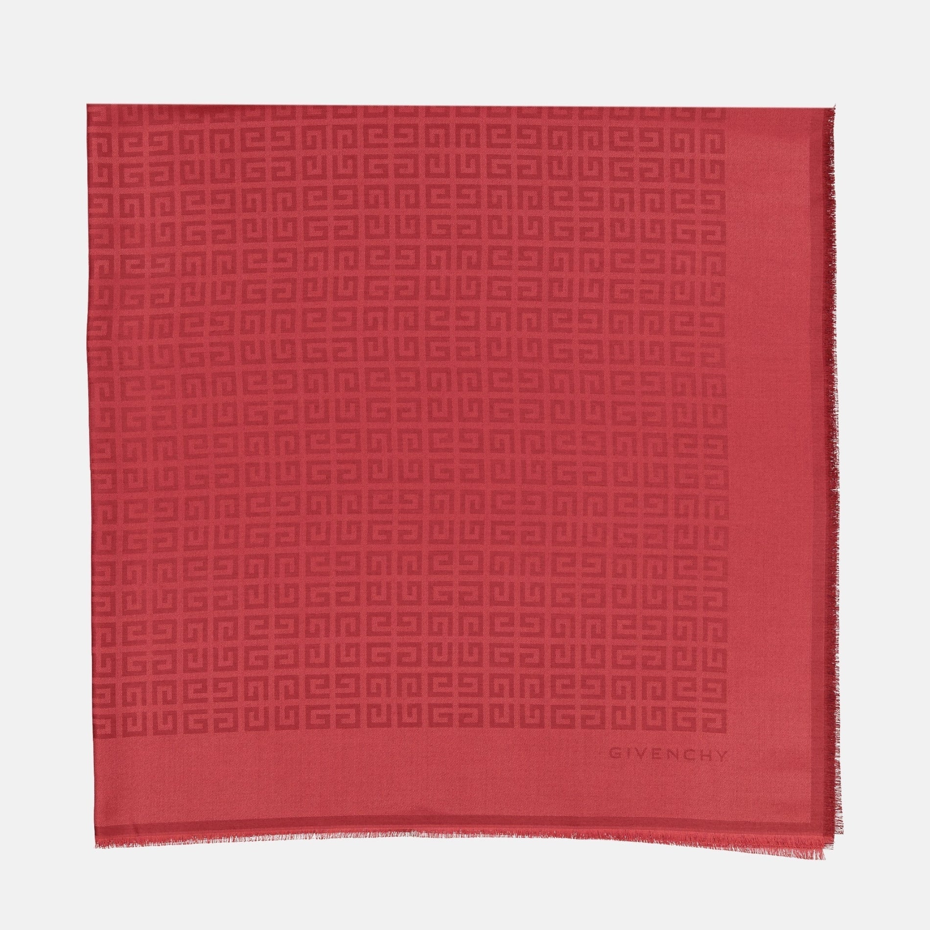 Givenchy Monogram Tonal Scarf – Red