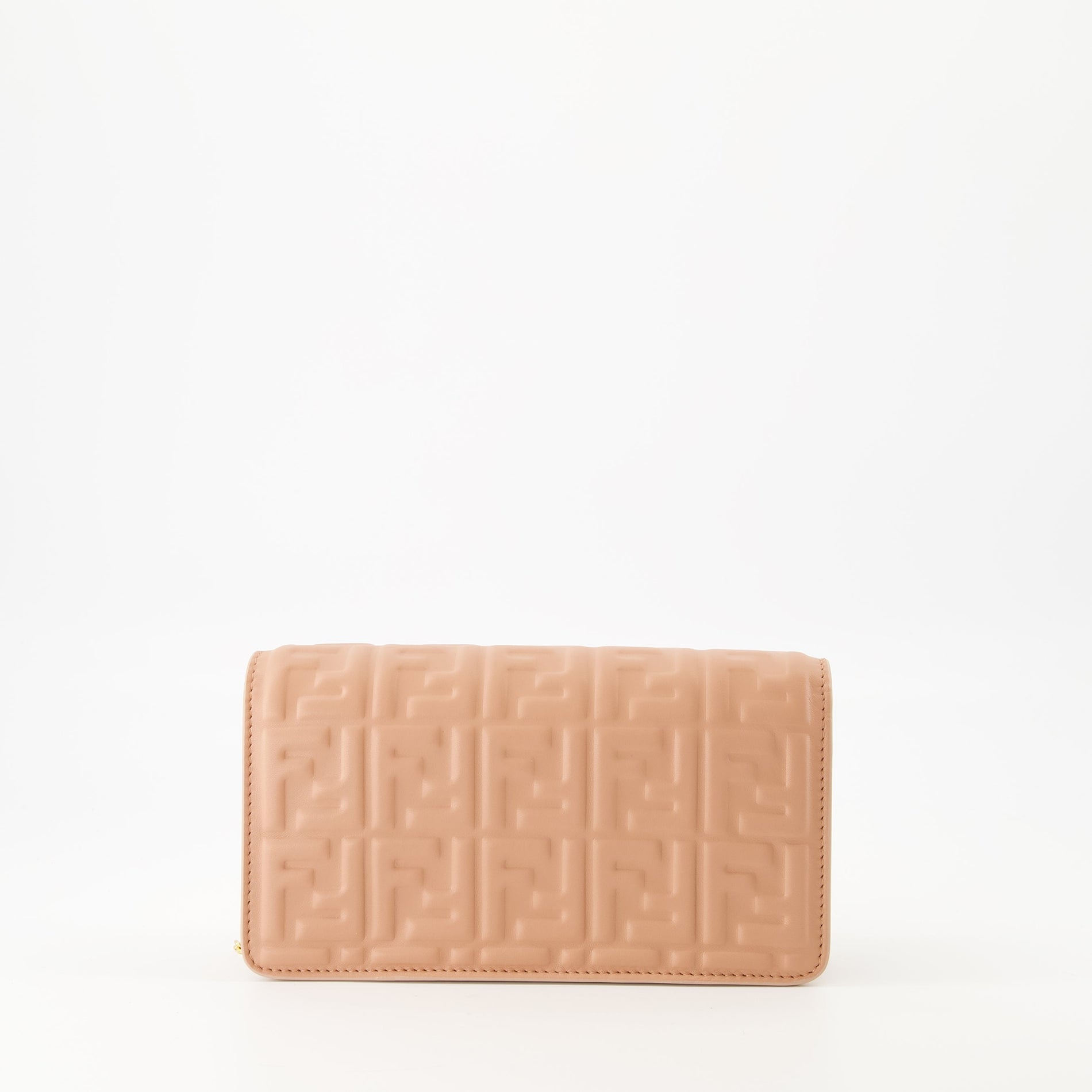 Fendi Baguette Chain Wallet – Embossed Leather - image 2