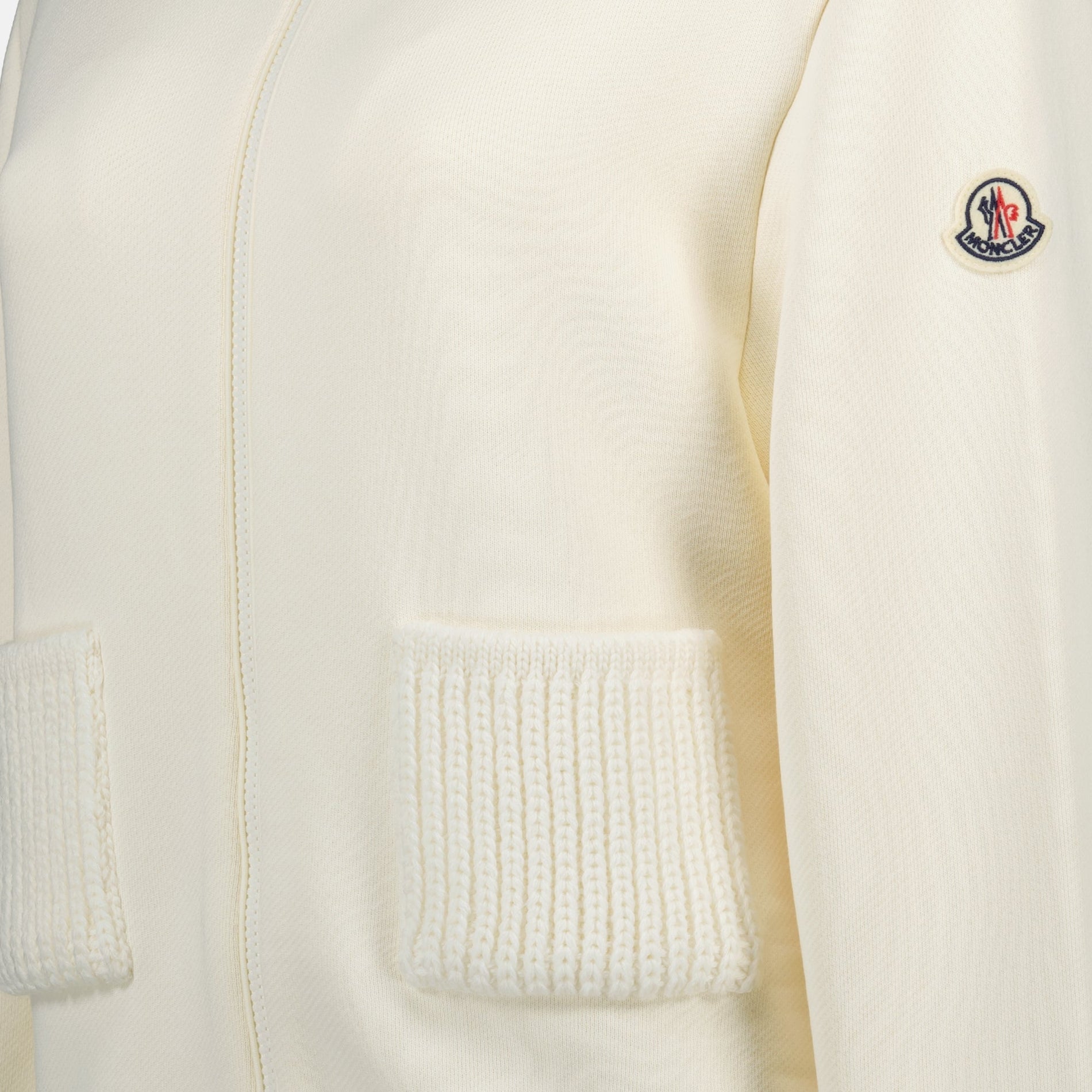 Moncler Ivory Knit Zip-Up Hoodie - image 5
