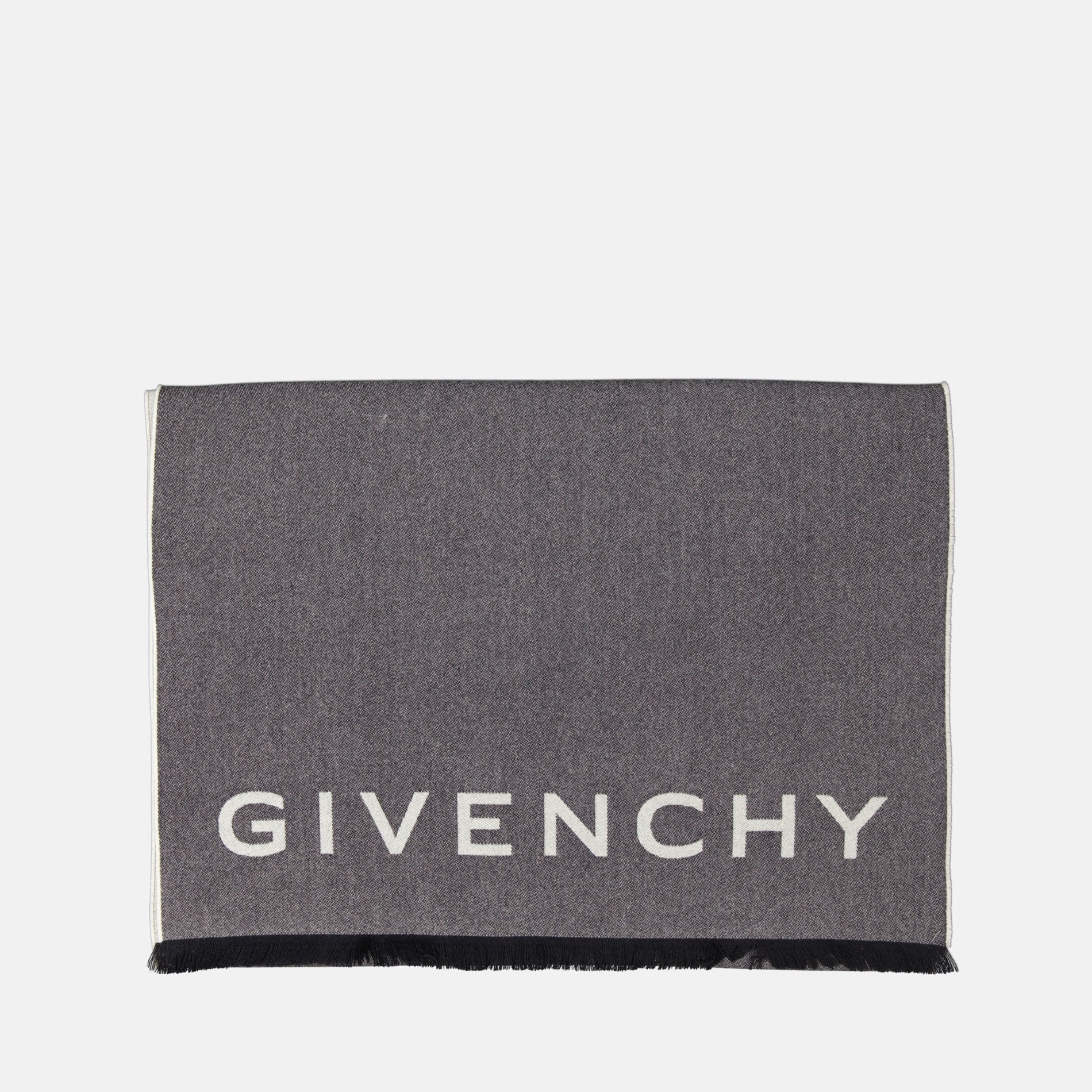 Givenchy Logo Scarf – Grey