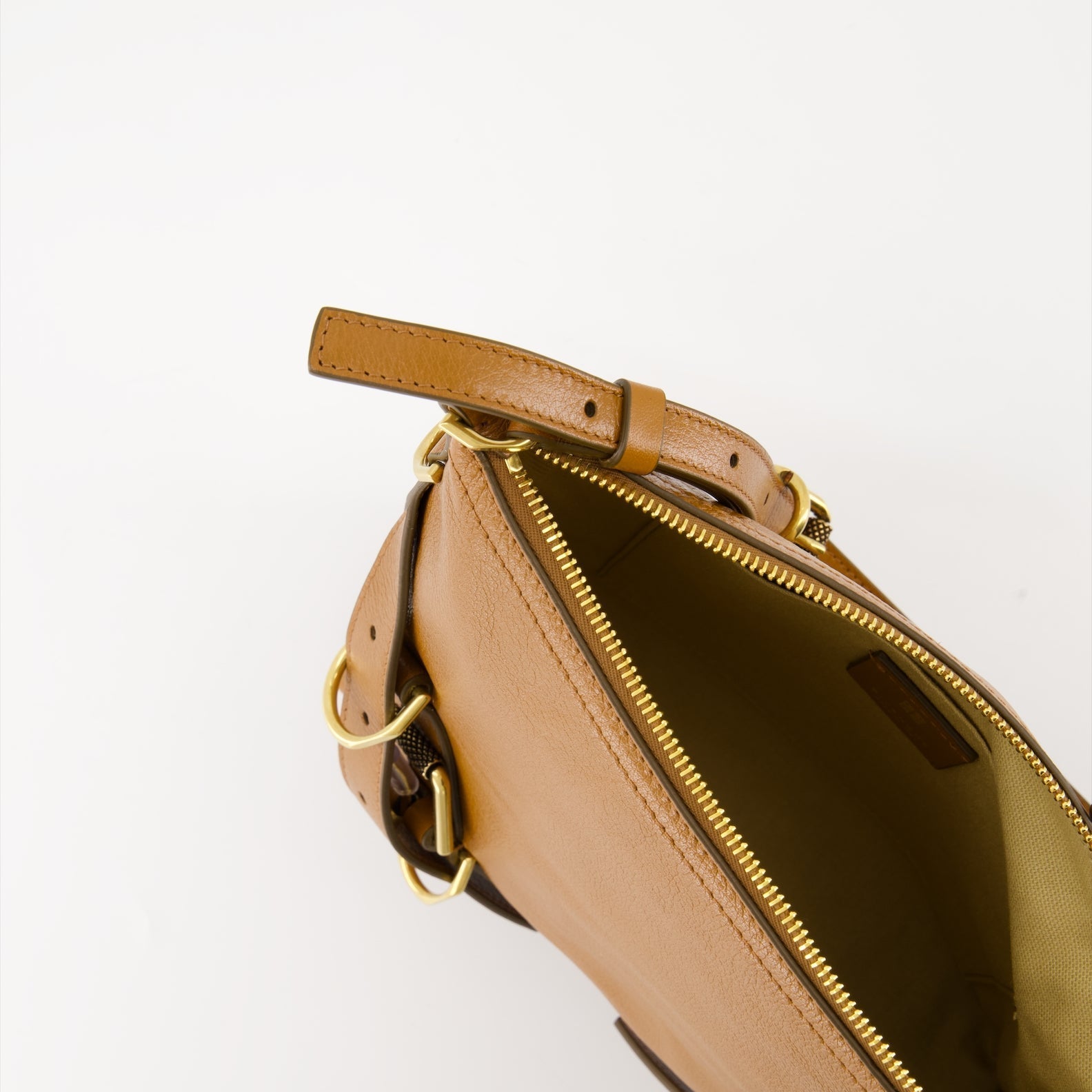 Givenchy Tan Leather Shoulder Bag with Strap Detail - image 5