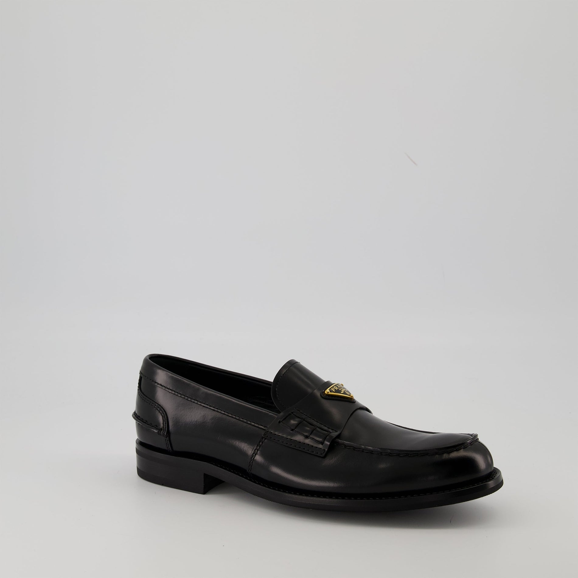 Prada Brushed Leather Loafers - image 2