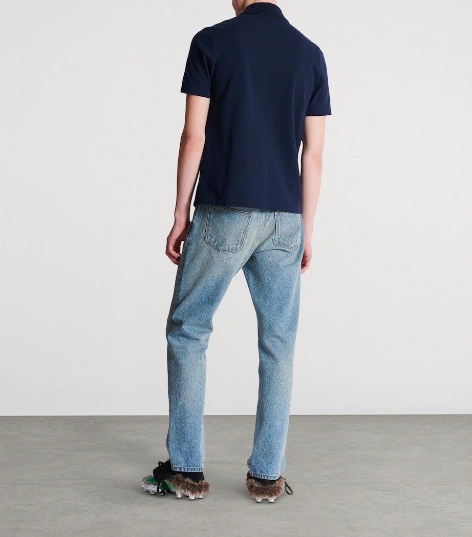 Balmain Crest Cotton Polo Shirt - image 7