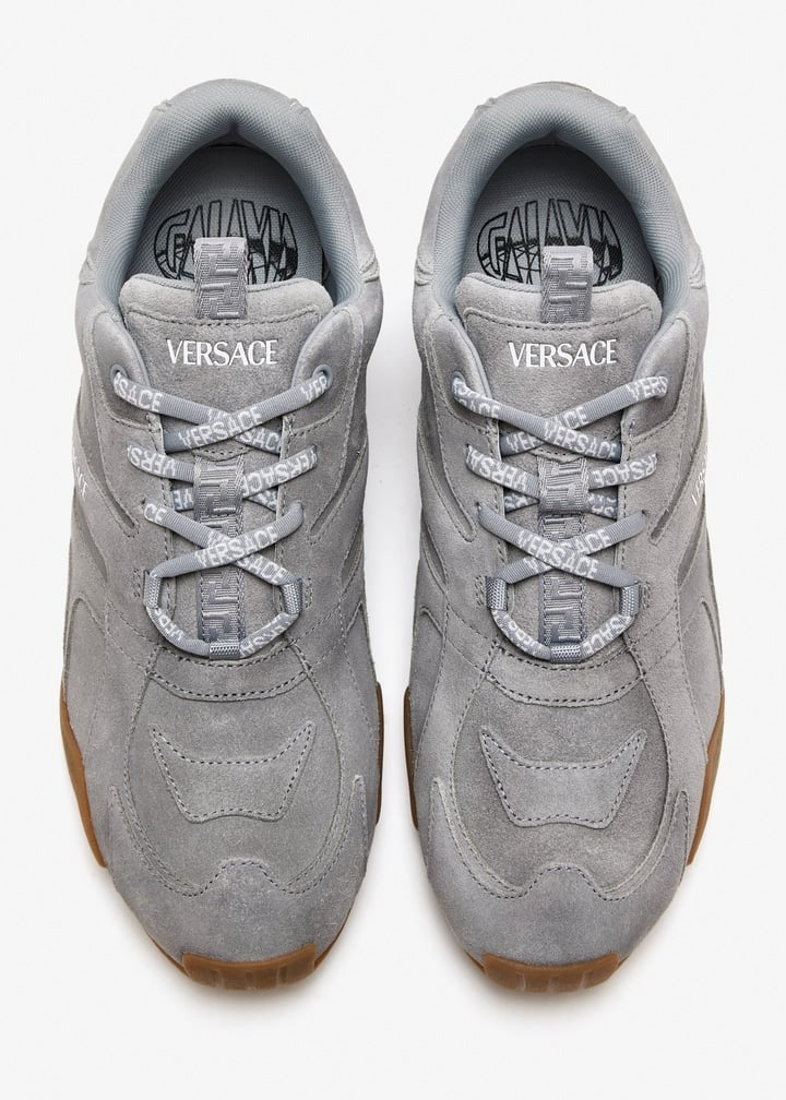 Versace Galaxia Suede Sneakers – Grey - image 4